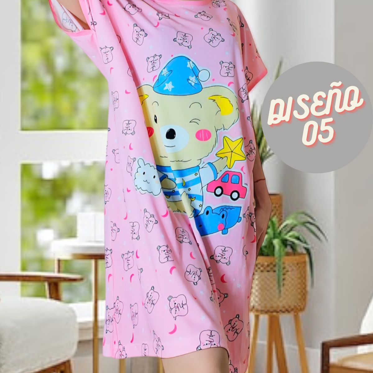 Pijama de Bata Para Dormir Dama Camisón Mujer