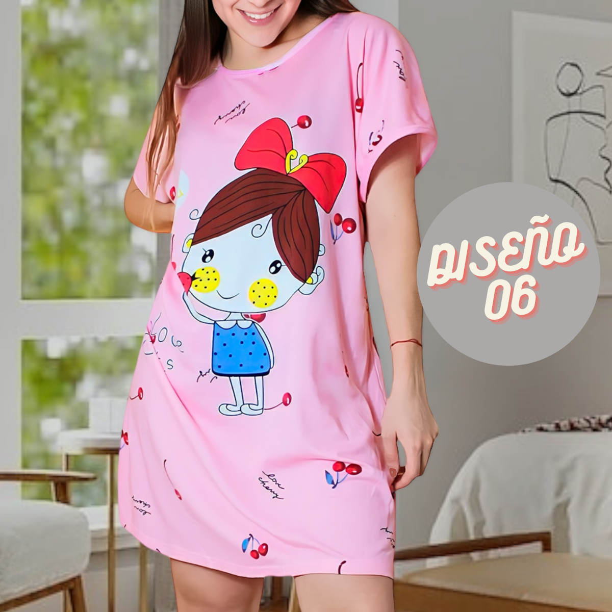 Pijama de Bata Para Dormir Dama Camisón Mujer