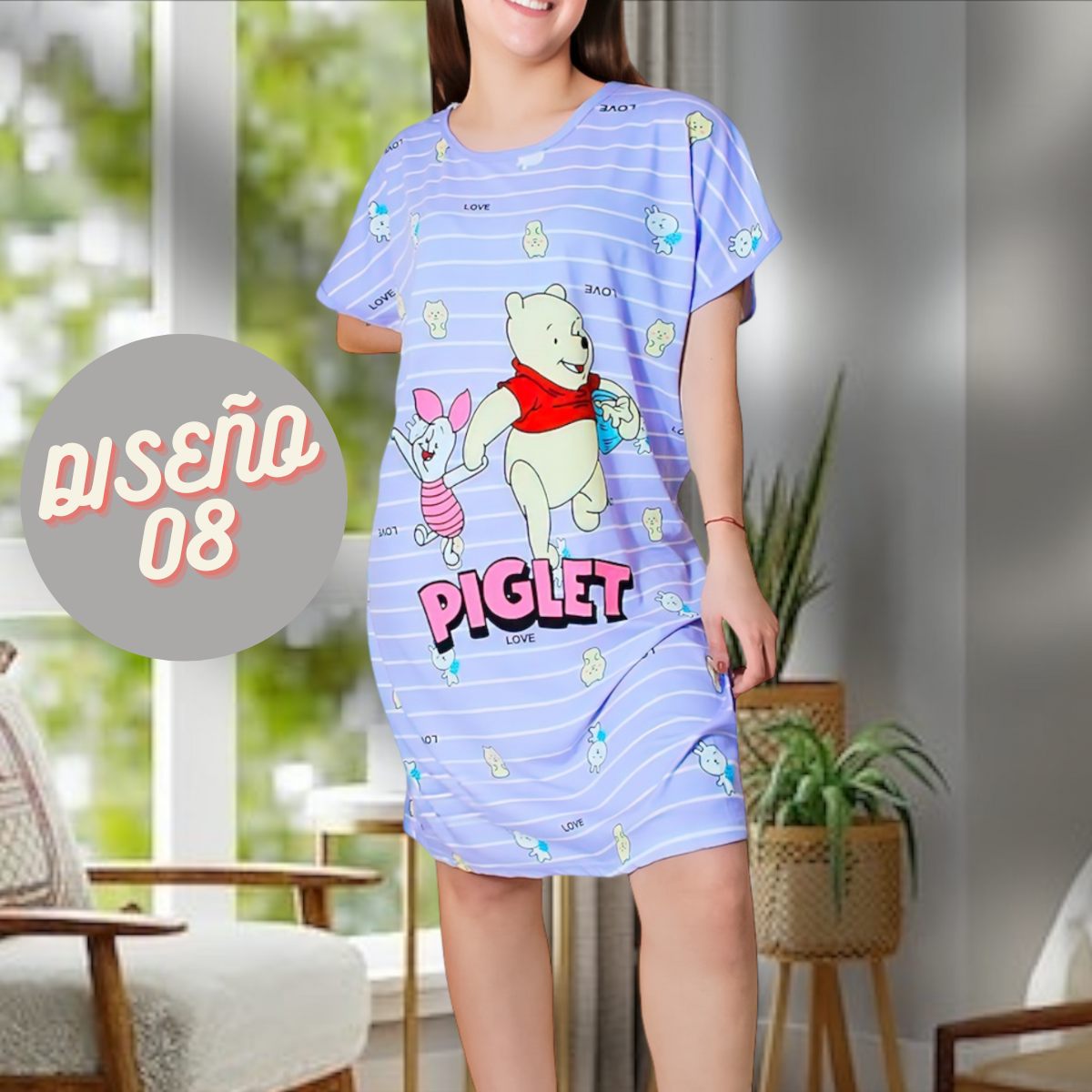 Pijama de Bata Para Dormir Dama Camisón Mujer