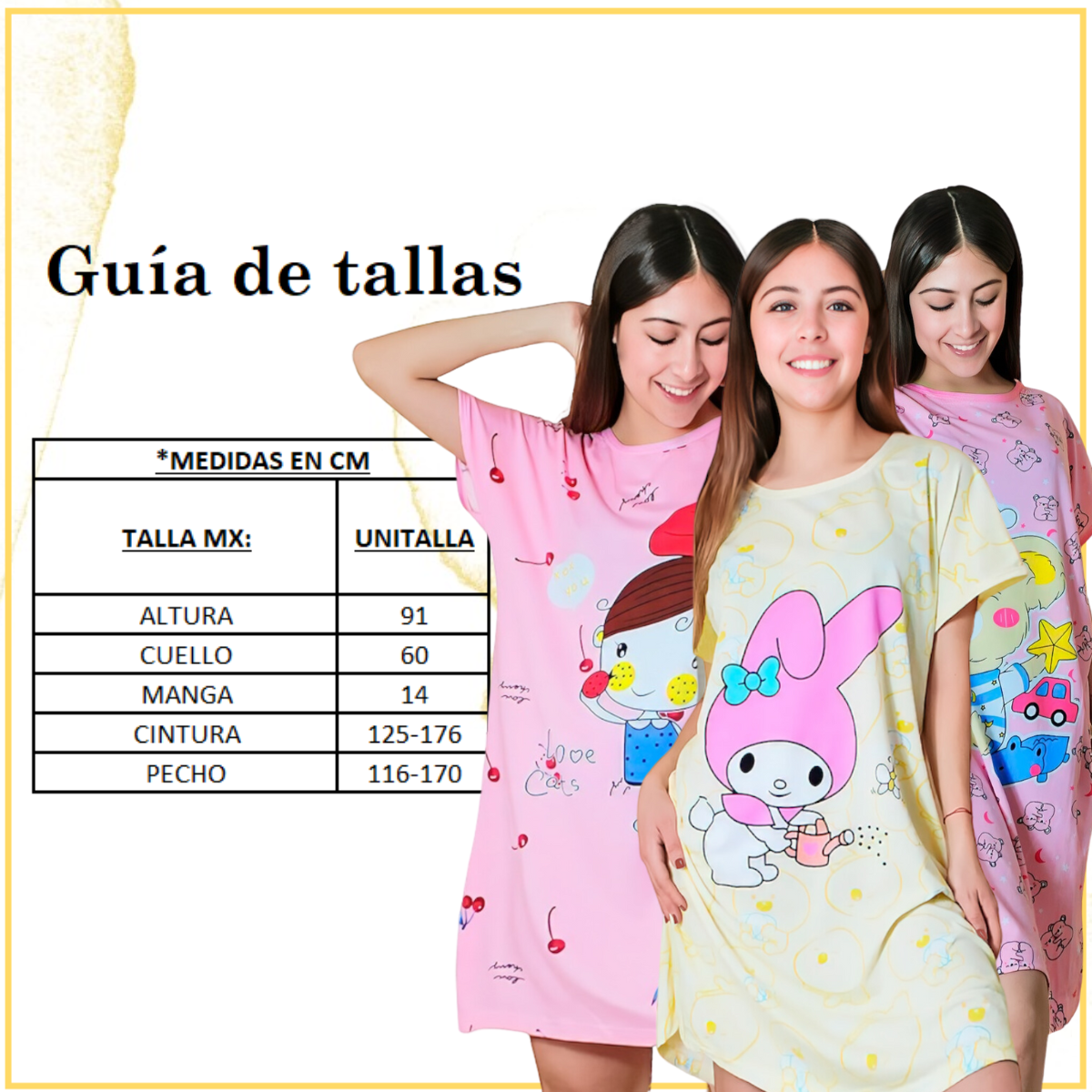 Pijama de Bata Para Dormir Dama Camisón Mujer
