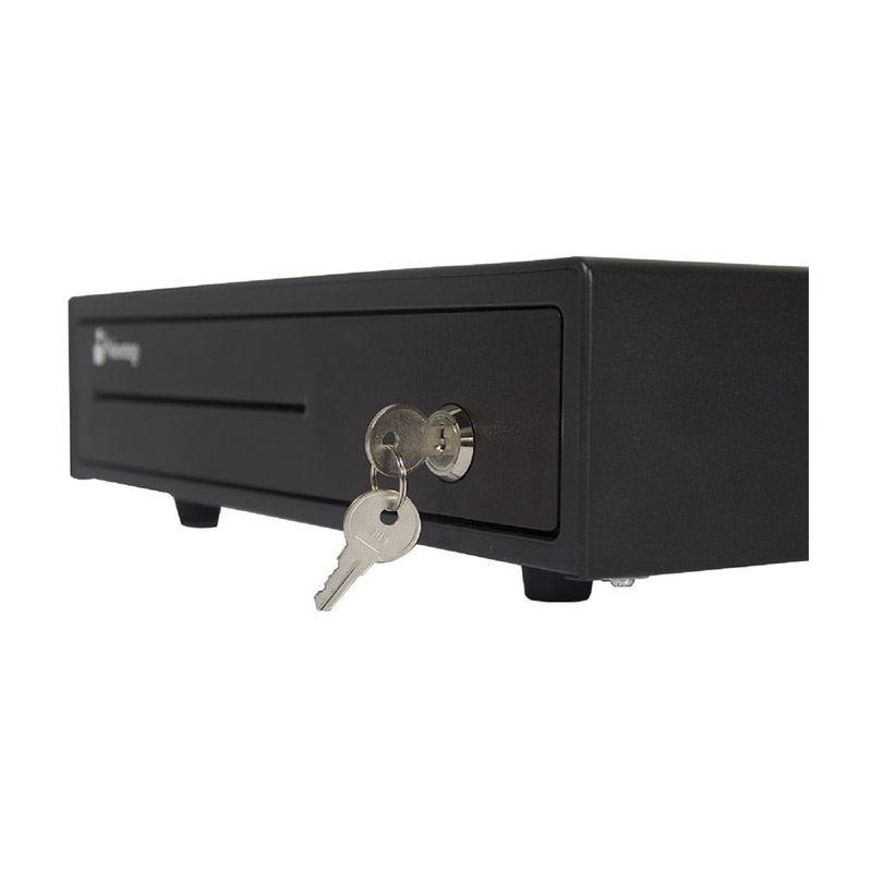 Cajon De Dinero Nextep 4 Billetes 8 Monedas NE-514 Negro Acero RJ11.