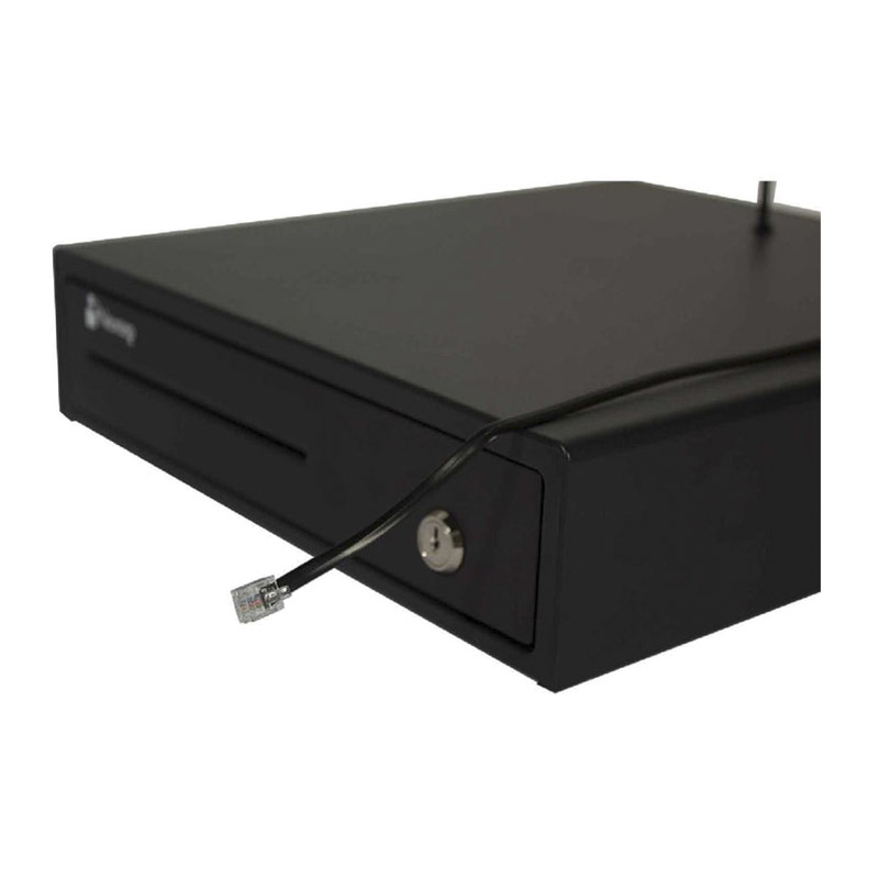 Cajon De Dinero Nextep 4 Billetes 8 Monedas NE-514 Negro Acero RJ11.