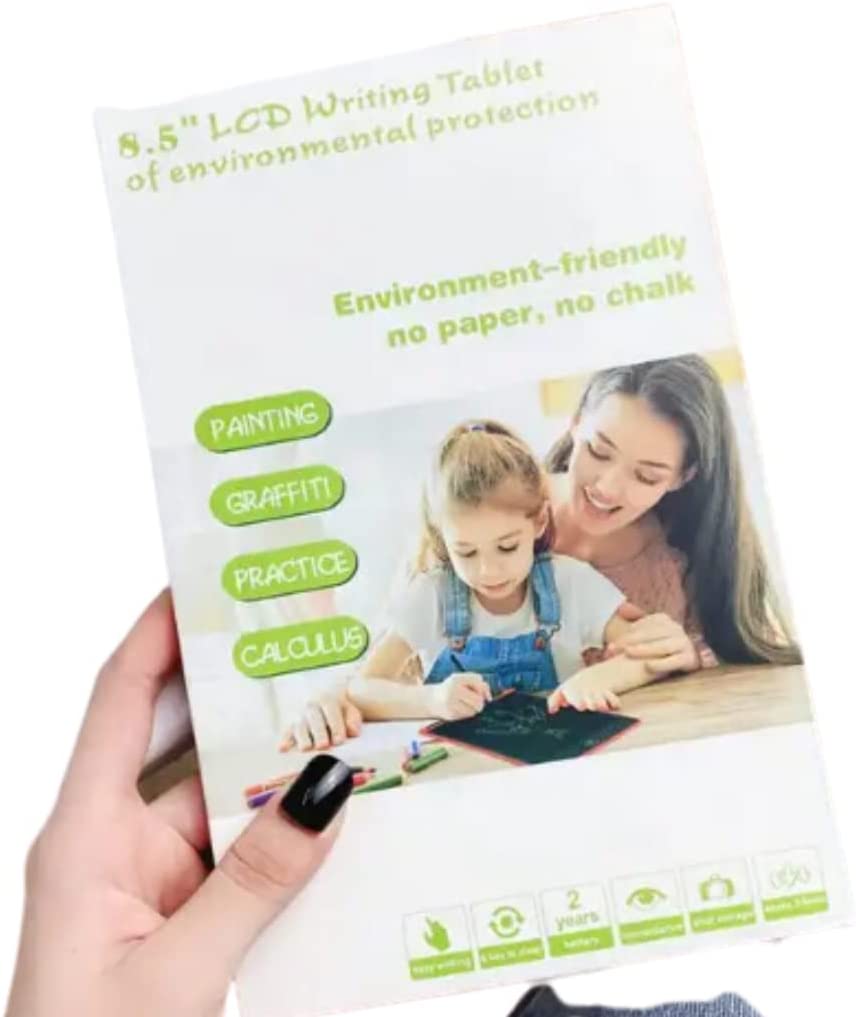PIZARRÓN MÁGICO Infantil de 8.5 Pulgadas para Niños y Niñas, Juguete didactico, Tablero electronico Reutilizable ,Tipo Tablet para Notas, Dibujo, Escritura, Educativo y Portatil