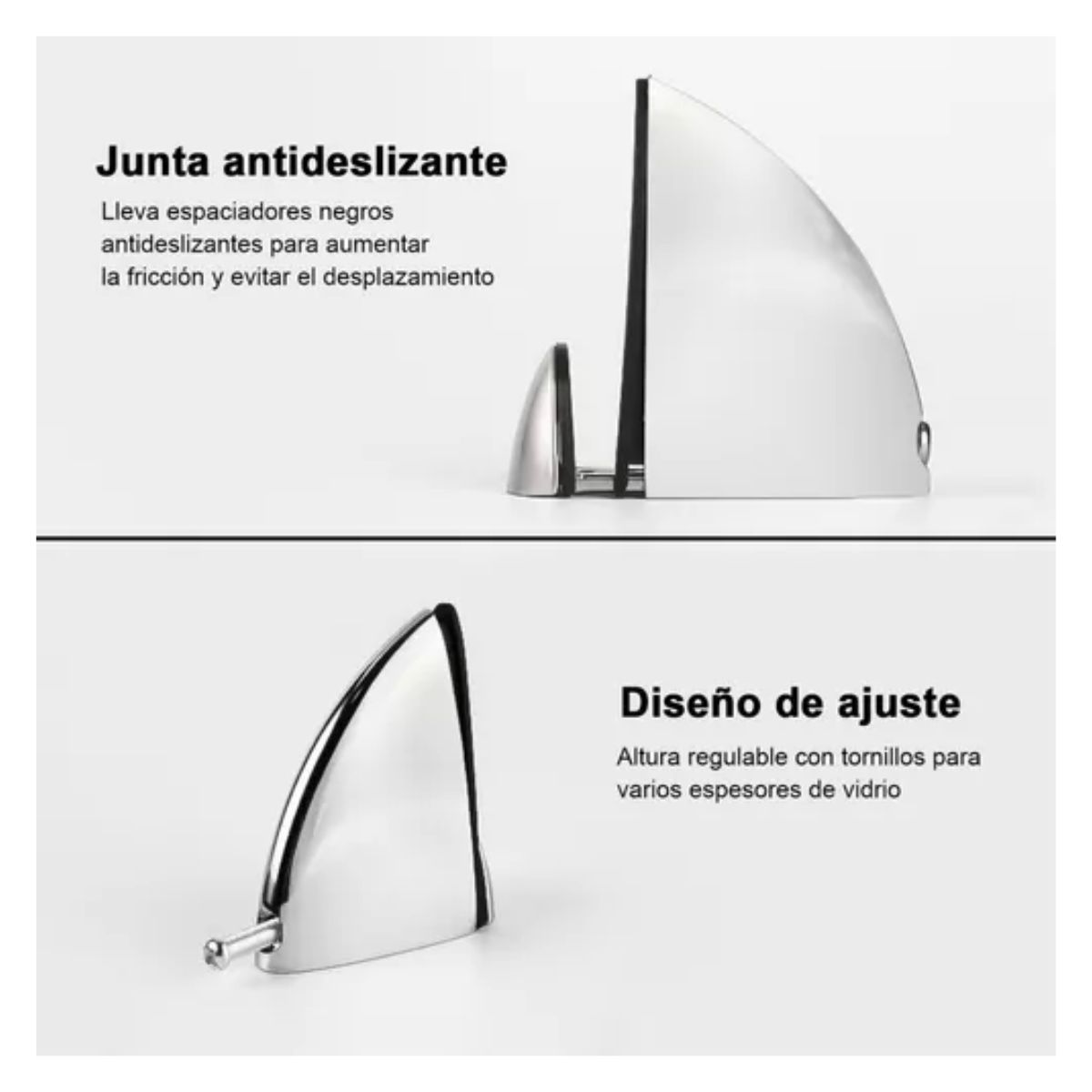 Pack 6 Pinzas Pelícanos Medianos Para Repisas Vidrio