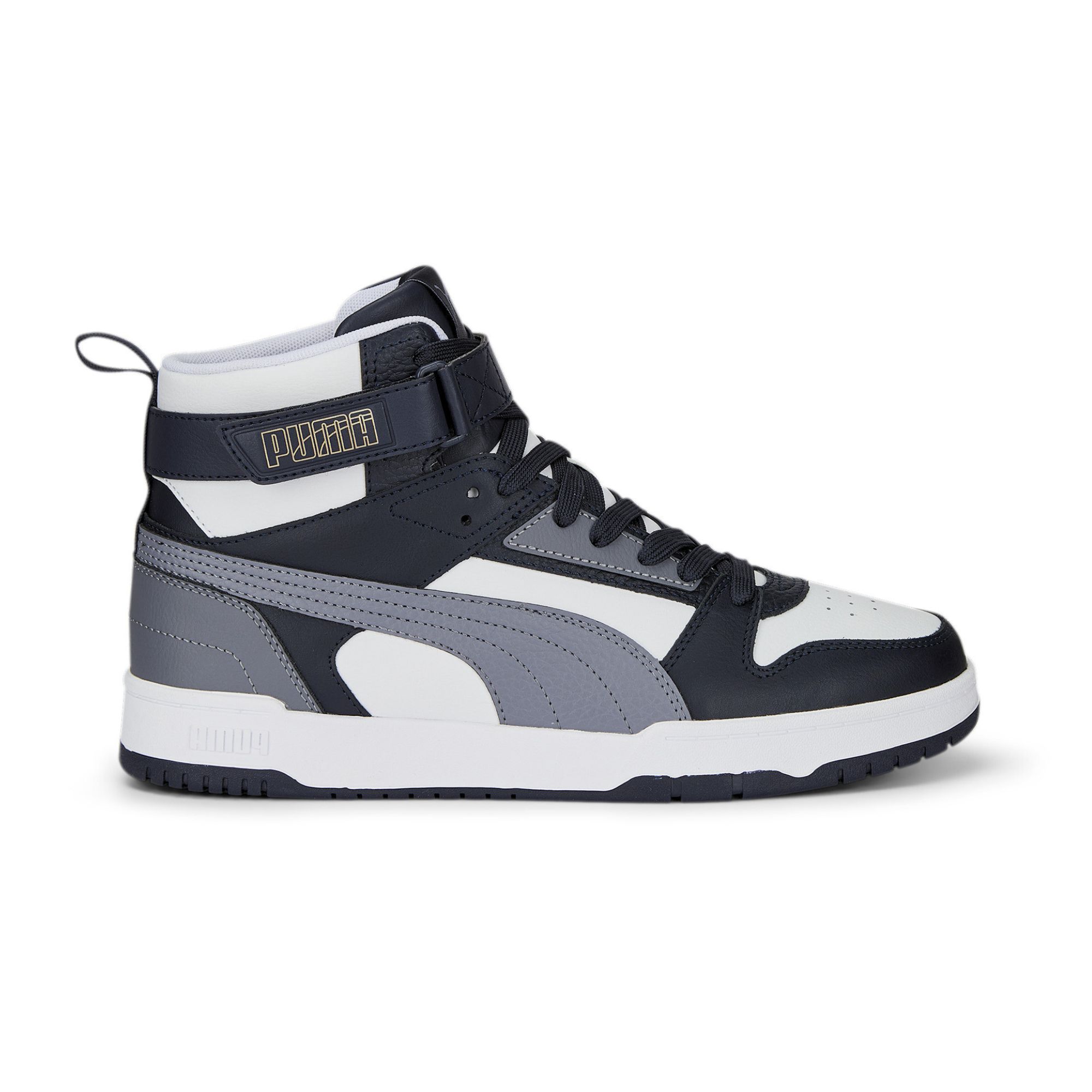 Tenis Puma RBD Game High Azul Oscuro con Blanco Hombre Originales 38583909
