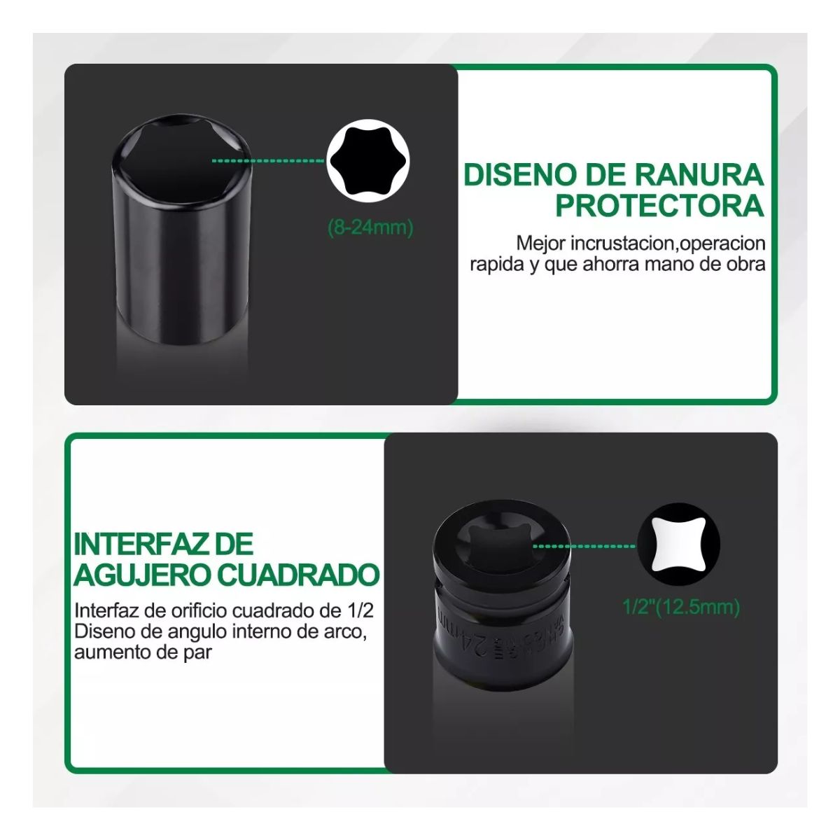 Kit De Llaves Vaso 1/2 Mecanica C/llave Carraca 14pz