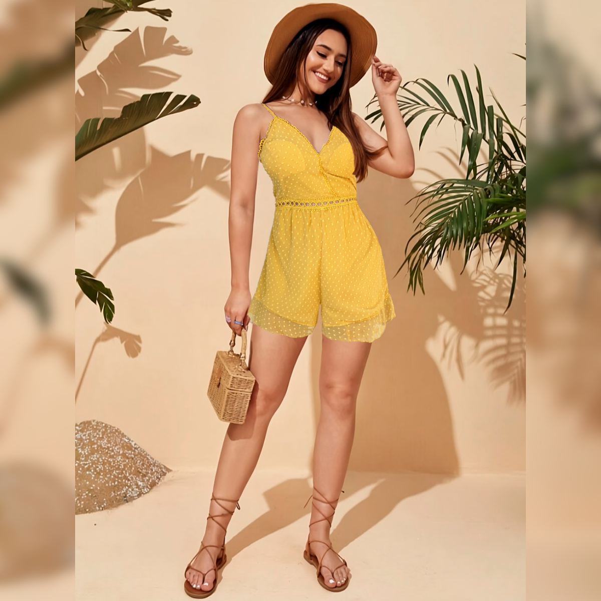 Blusa y short de una pieza, ligero y transpirable perfecto para la temporada. 