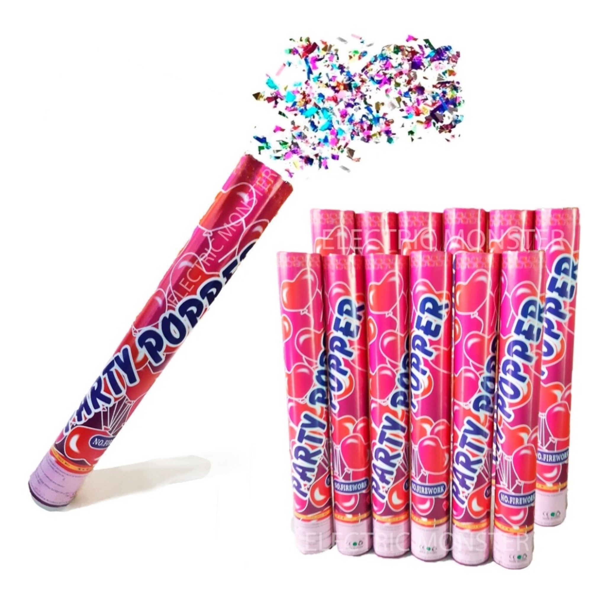 3 Bazucas Lanzador De Confeti Fiestas  40cm