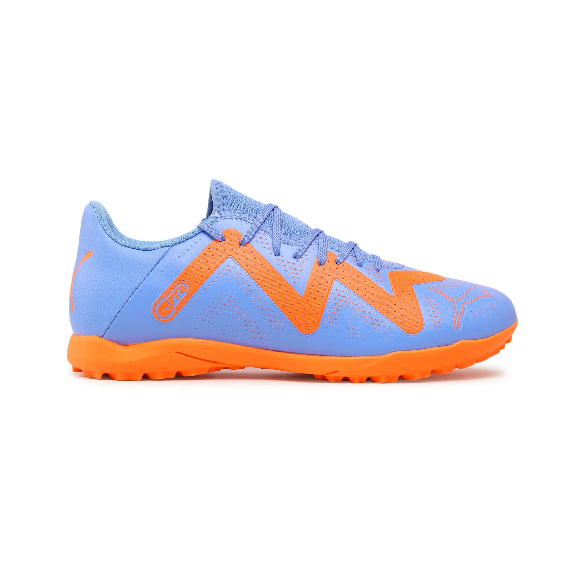 Tenis Puma FUTURE Play TT Fútbol Rápido Azul con Naranja Hombre Originales 10719101