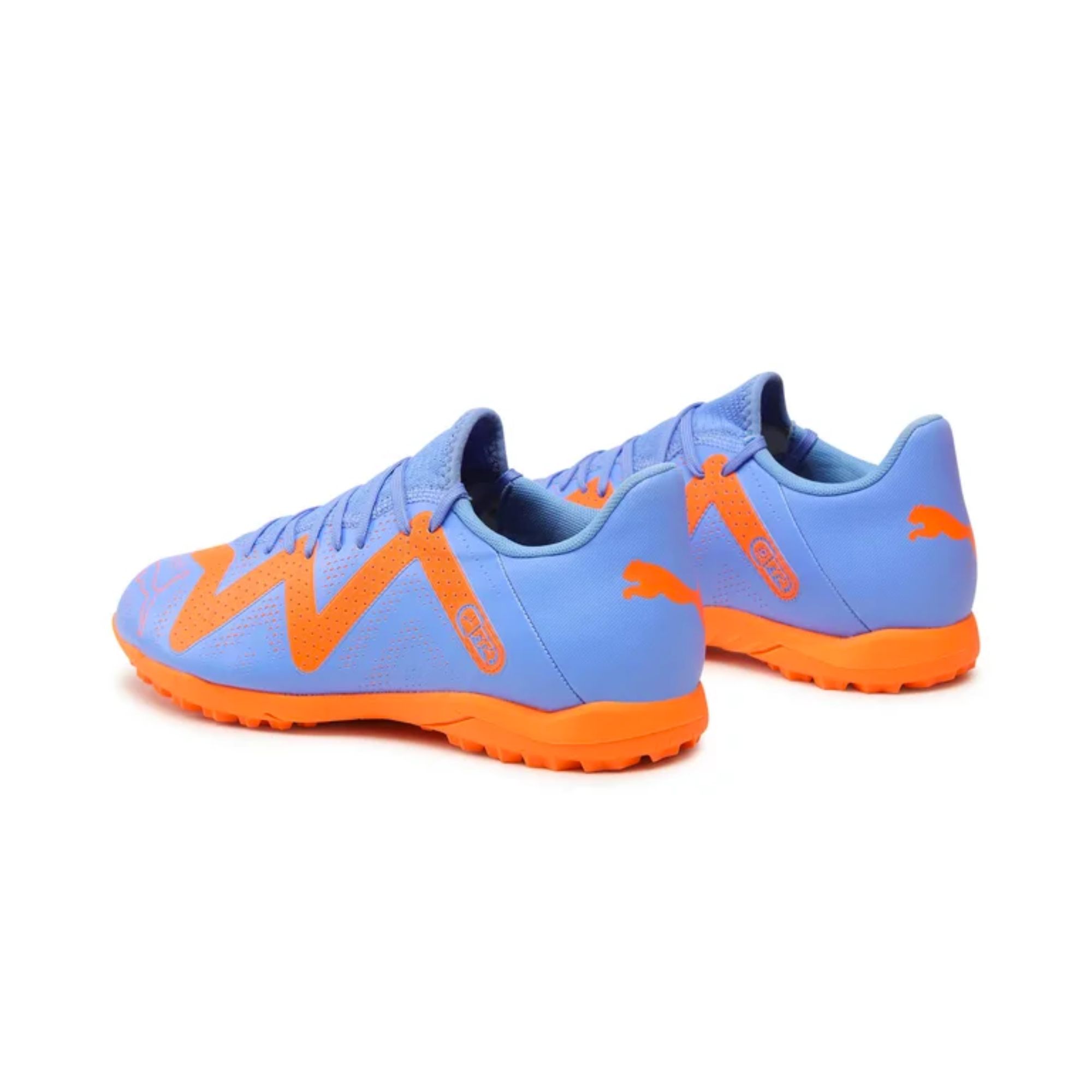 Tenis Puma FUTURE Play TT Fútbol Rápido Azul con Naranja Hombre Originales 10719101
