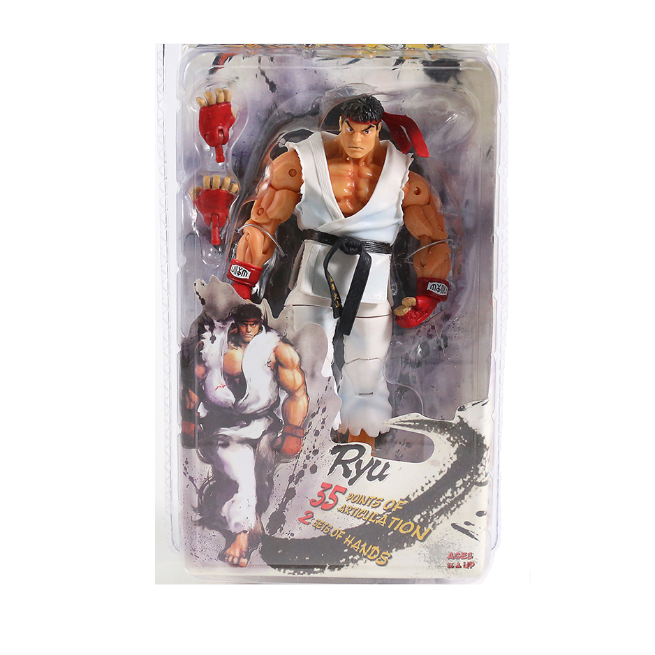 Juguete Muñeco Figura Ryu Street Articulada Fighter Neca 18 Cm