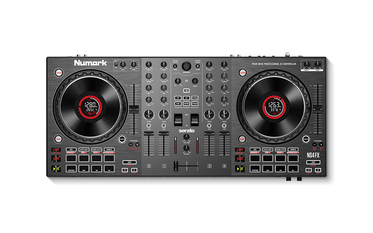 Professional 4-deck Dj Controller Numark Ns4fx