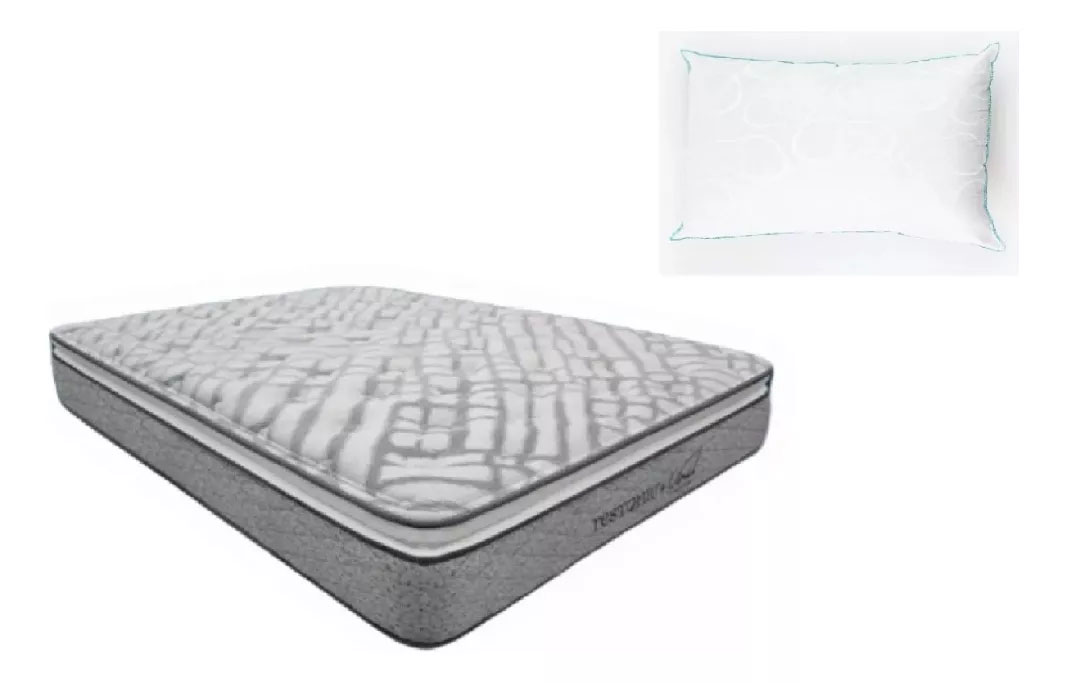 Paquete Colchon Individual Restonic Vail+almohada Spring Air