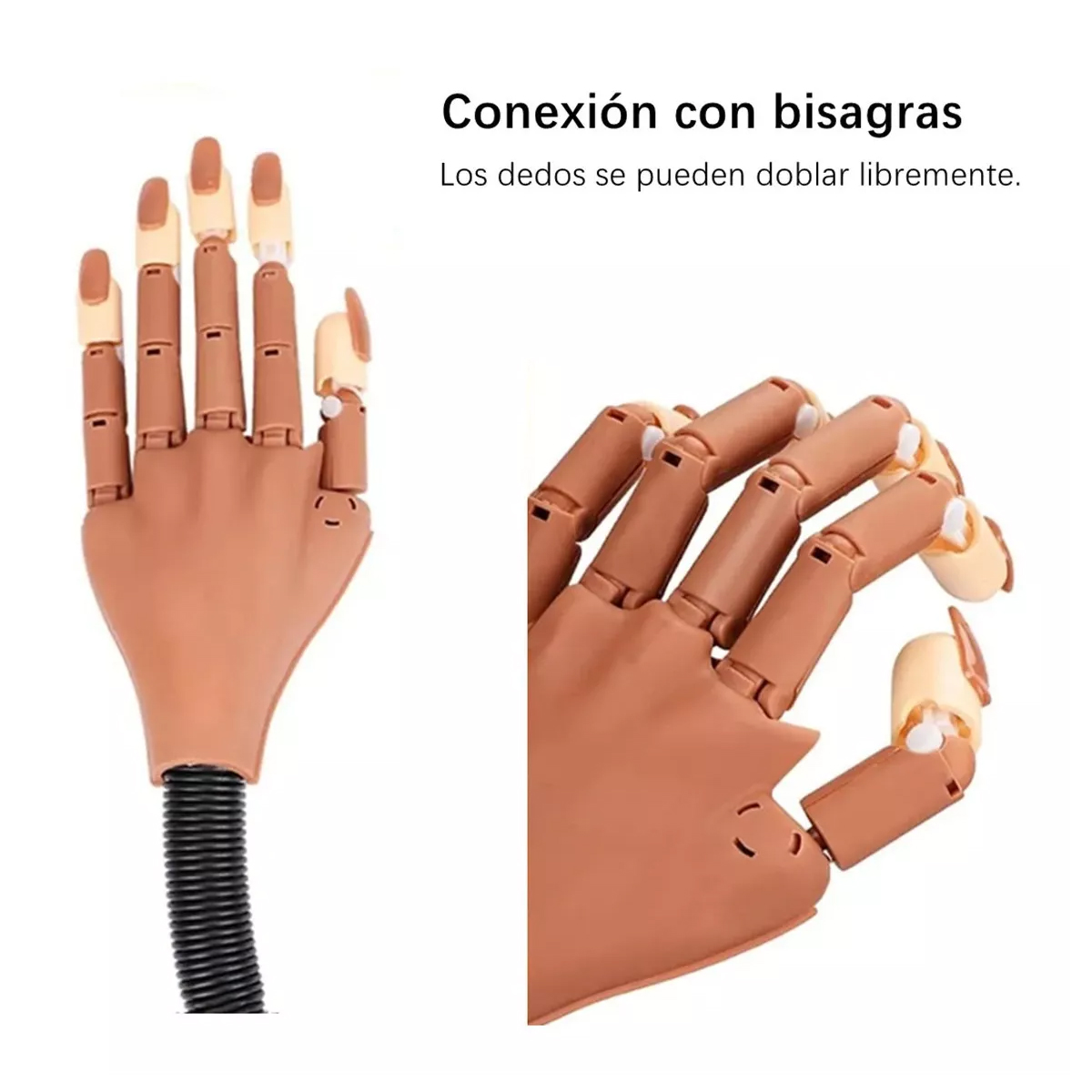Mano Práctica Para Aplicación De Uñas Profesional 200 Tips
