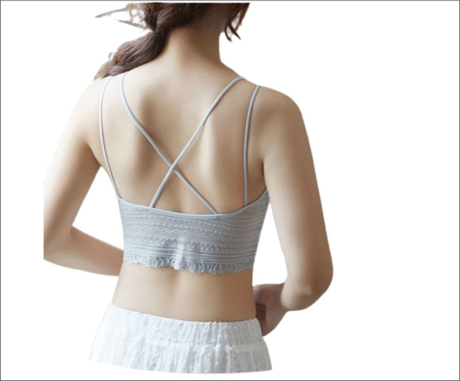 Bralette Top Blusa Encaje Sexy Casual Encaje Push Up.