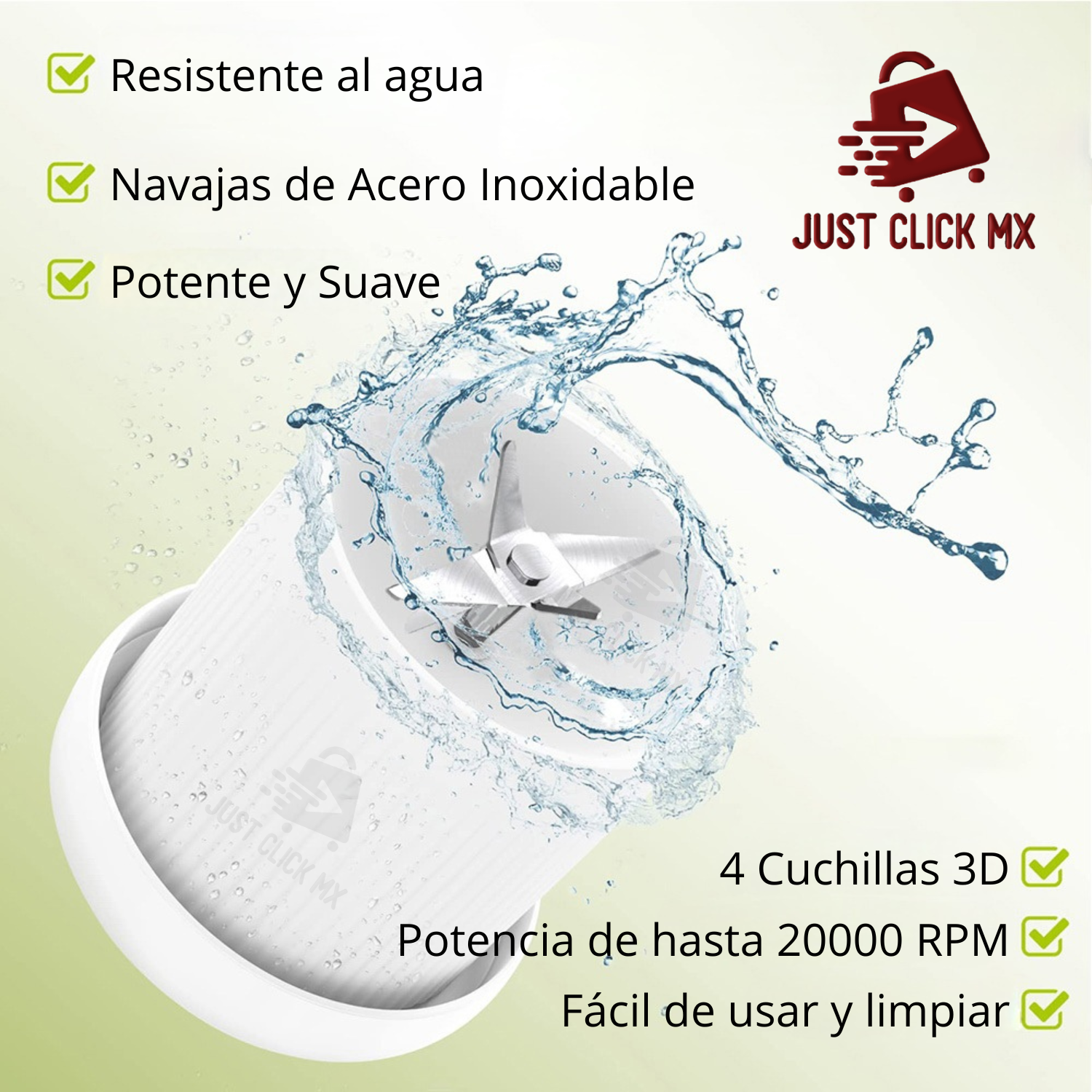 Licuadora Termo Portátil Para Jugos