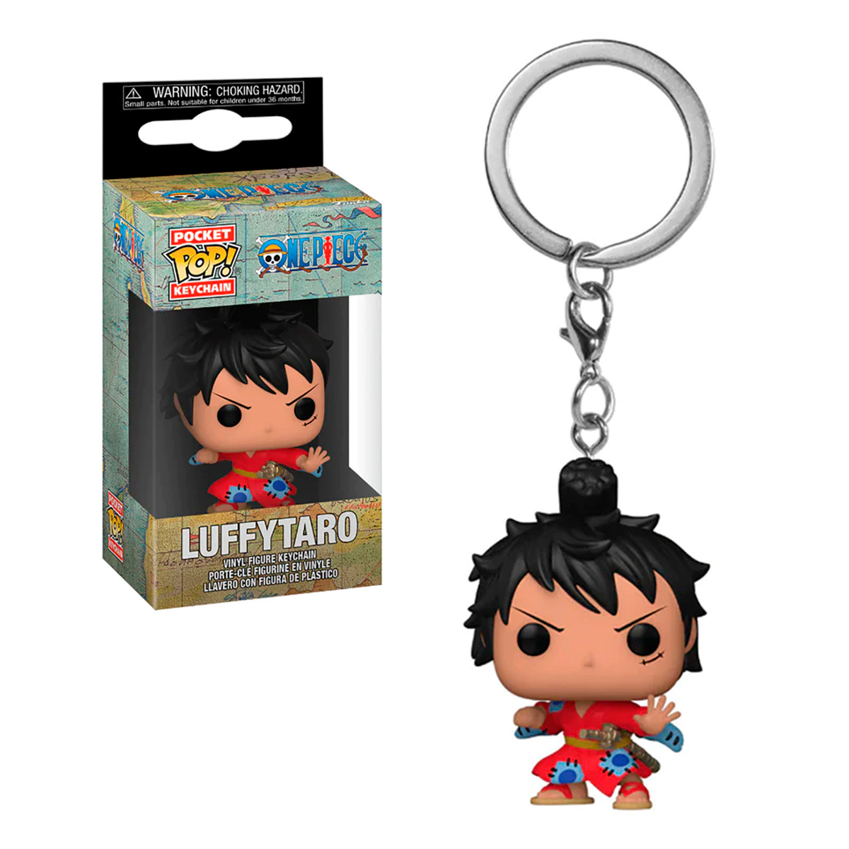 Funko Pop Llavero Luffy Taro Kimono One Piece Anime Manga Figura Original