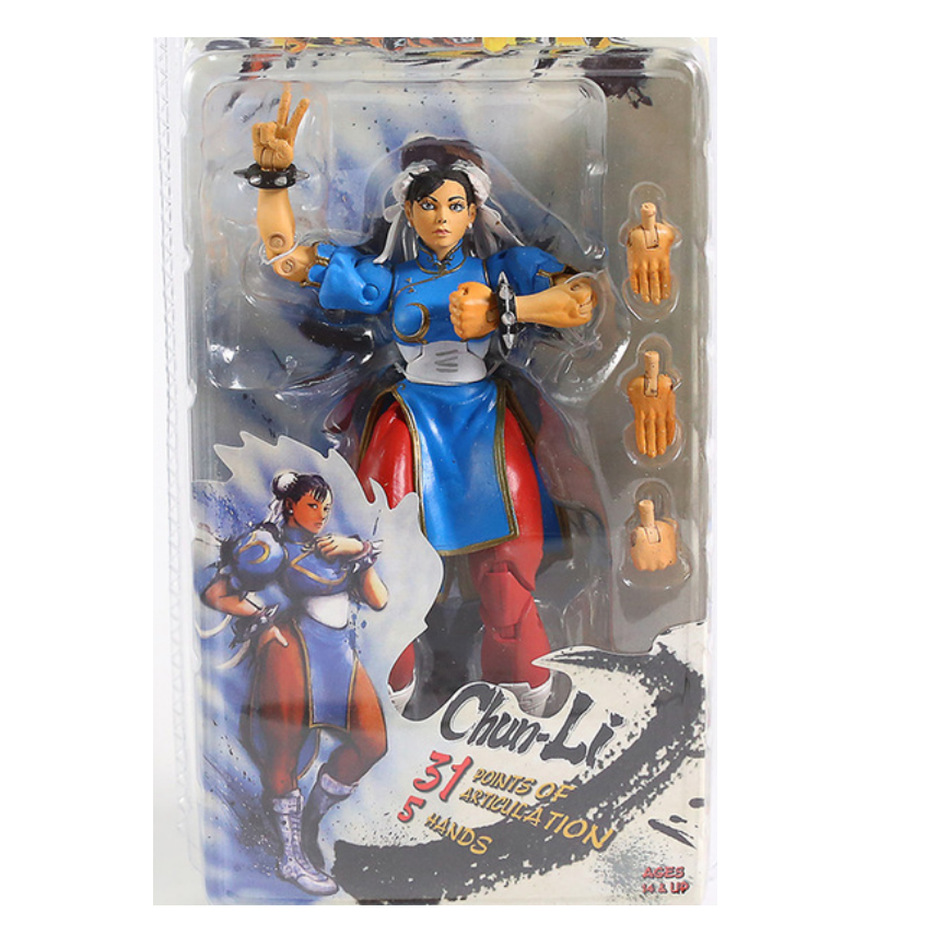 Juguete Muñeco Figura Chun-Li Street Articulada Fighter Neca 18 Cm