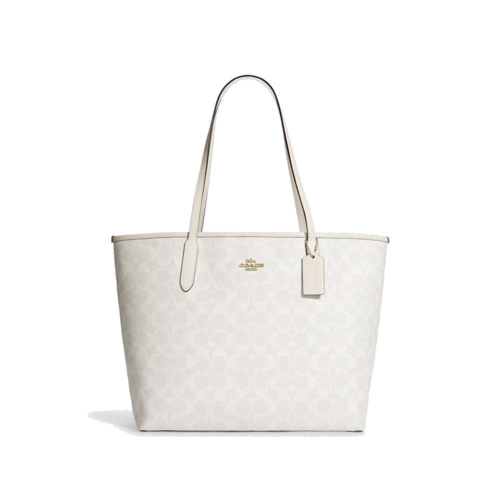 Bolsa Coach Tote 5696 IMRFF Blanco