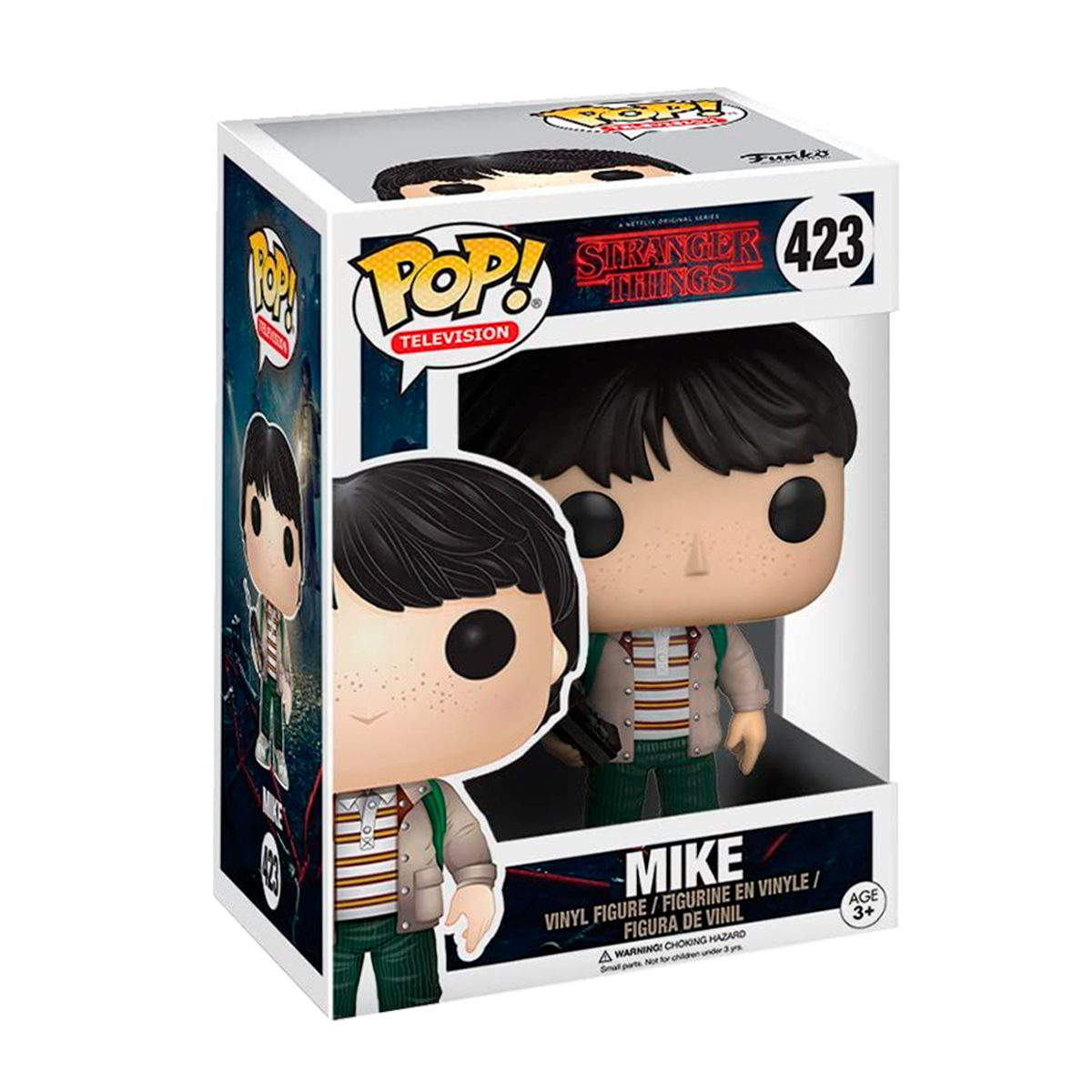 Funko Pop Mike Con Walkie Talkie #423 Stranger Things Serie Figura Original