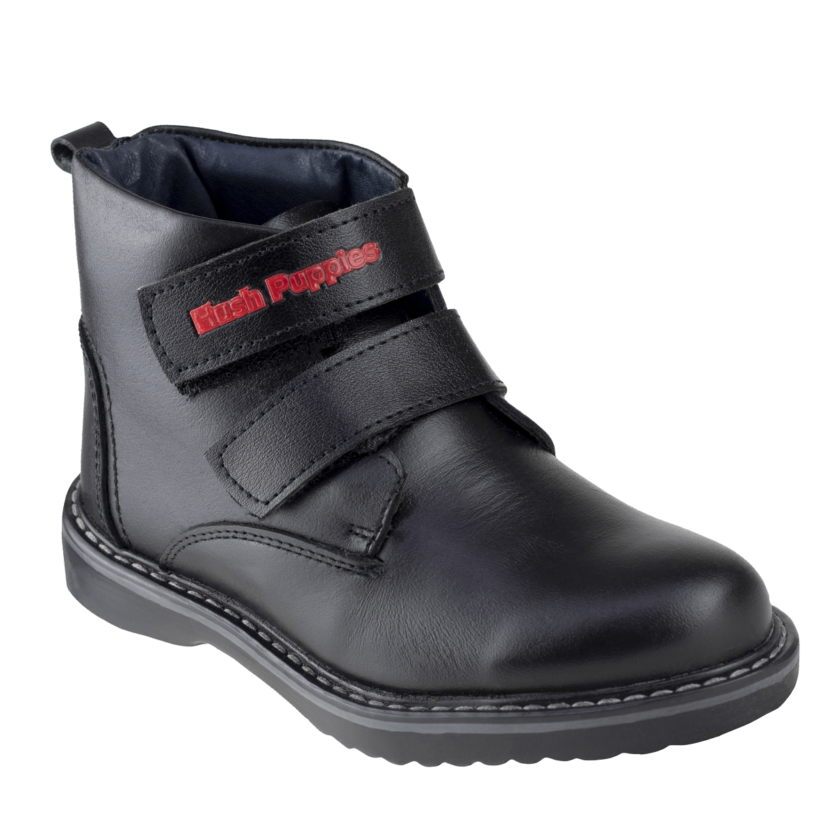 Botin Negro Escolar Juvenil Hush Puppies 1262 Negro 18-21.5