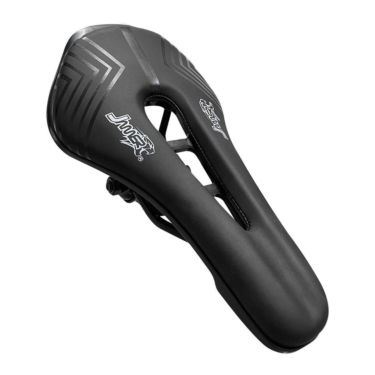 Asiento Deportivo Prostático Para Bicicleta Negro Con Broche