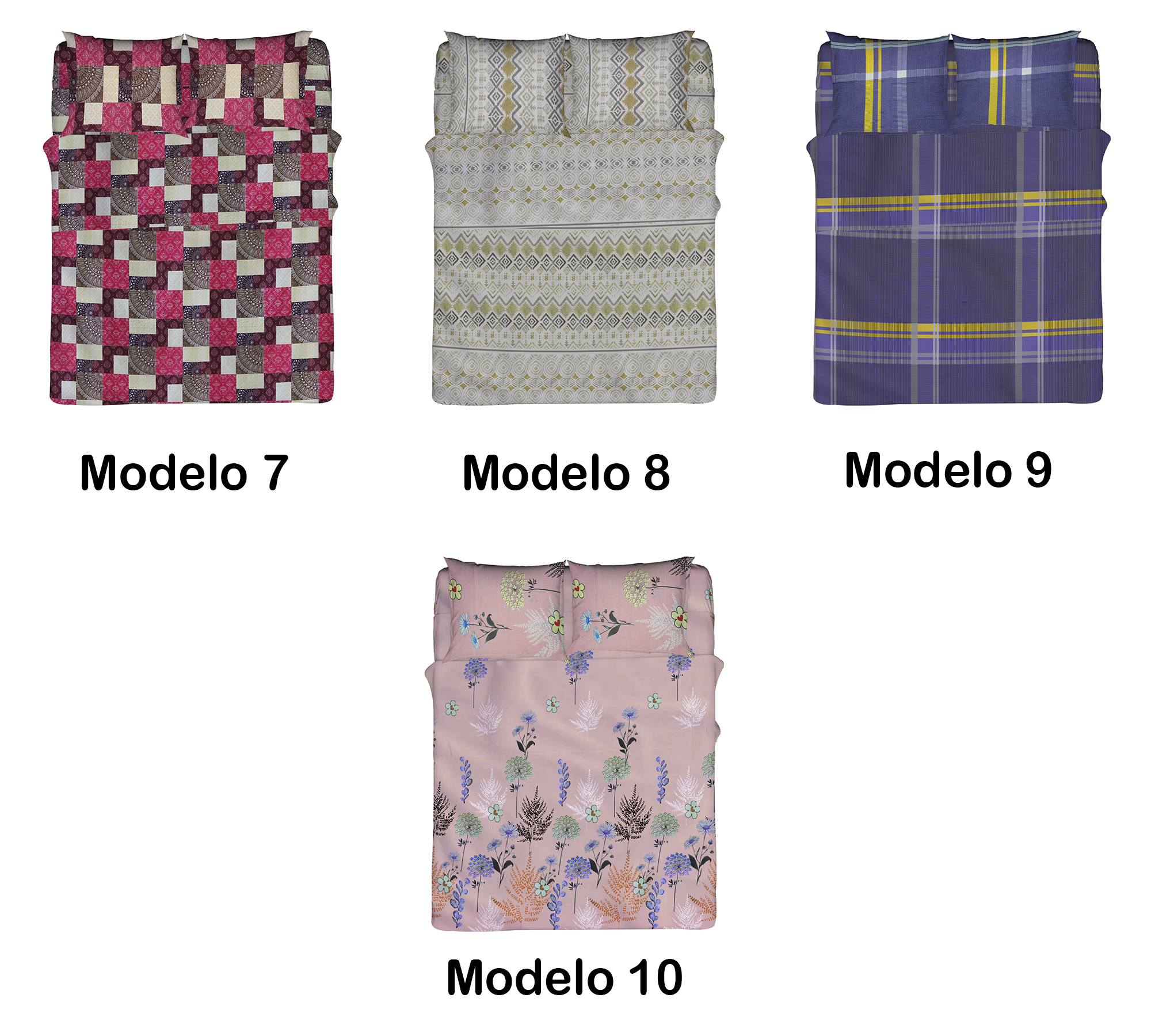  Juego De Sabanas Matrimoniales Estampadas De Microfibra De Poliester 4 Piezas Diseño Elegante Amplias Textura Suave