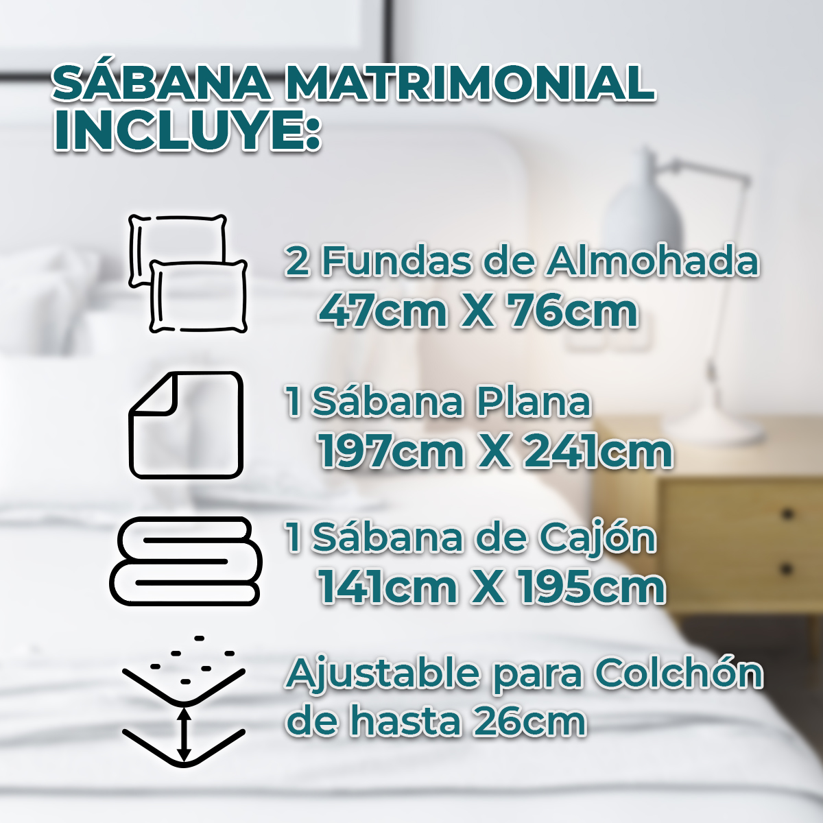  Juego De Sabanas Matrimoniales Estampadas De Microfibra De Poliester 4 Piezas Diseño Elegante Amplias Textura Suave
