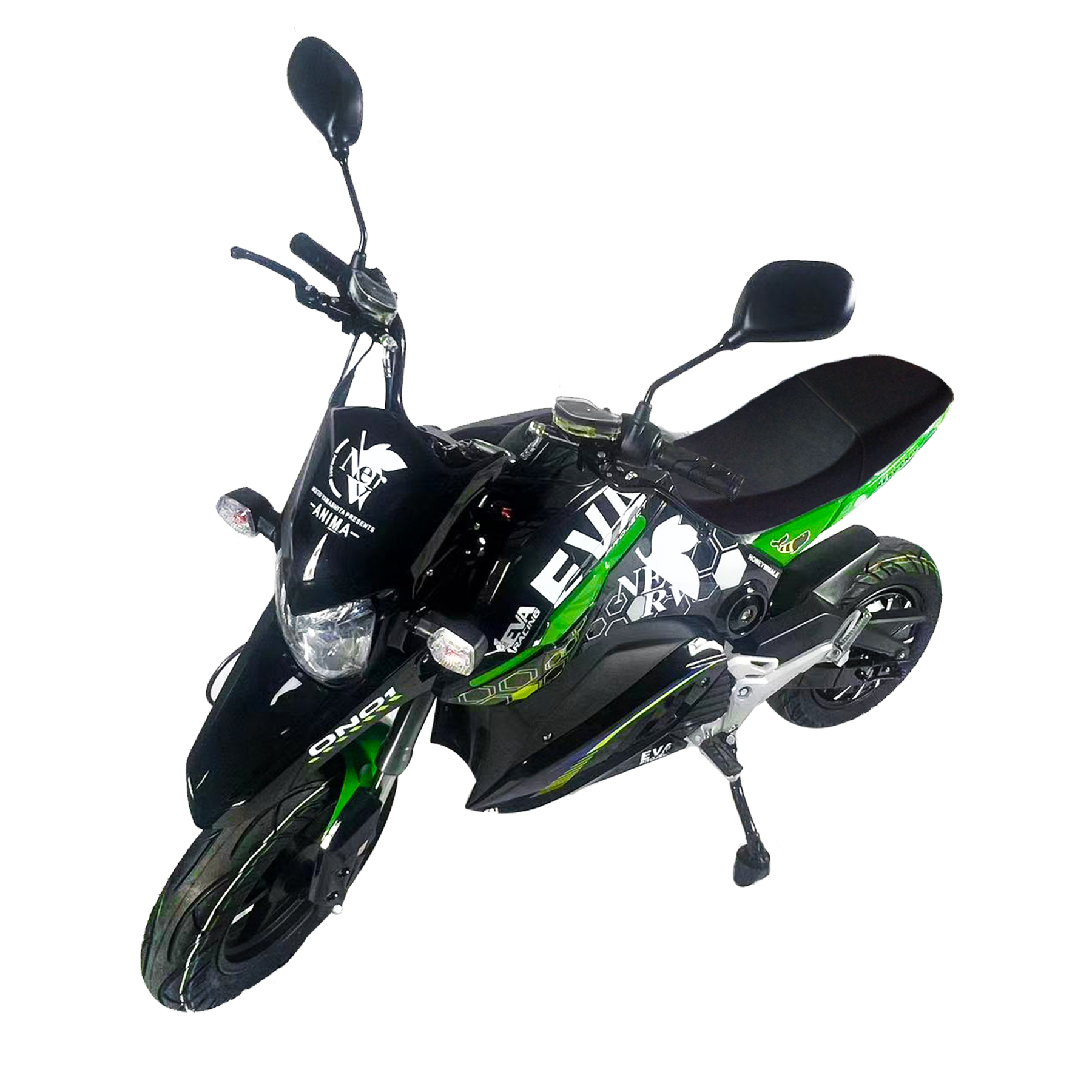 Moto eléctrica Honey Whale M3 Negro / Verde
