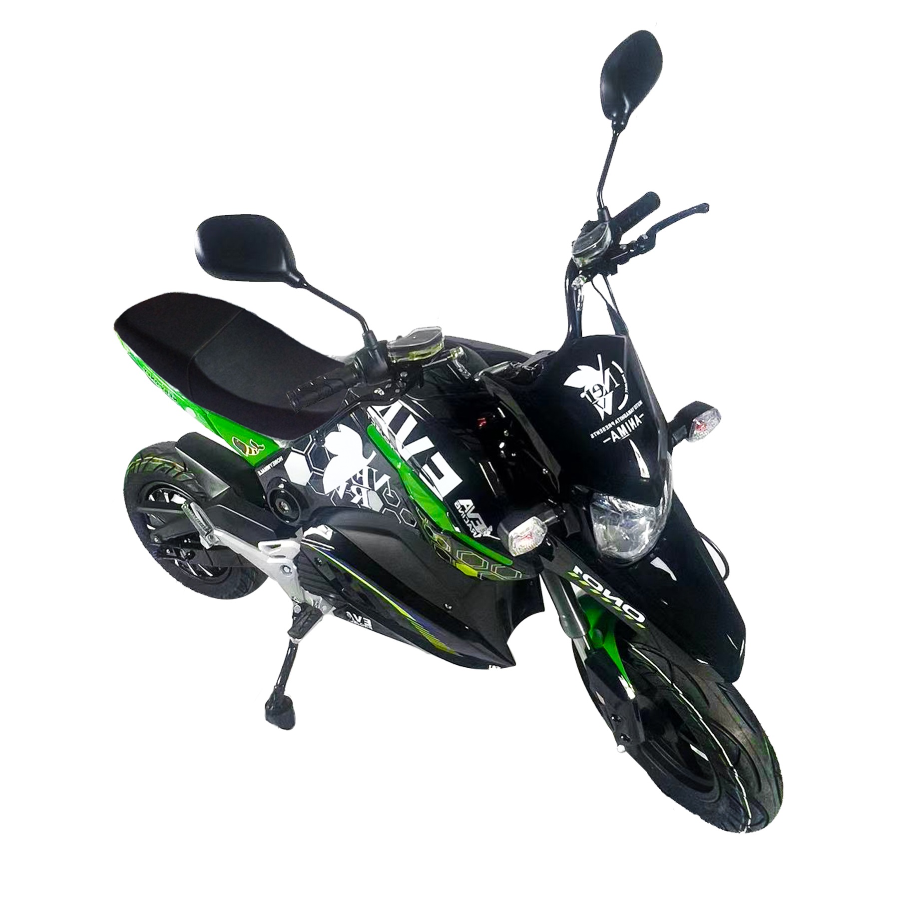 Moto eléctrica Honey Whale M3 Negro / Verde