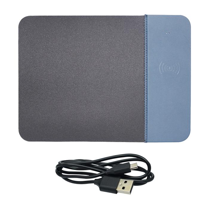 Mouse Pad Cargador Inalámbrico Qi MXFEX-003-6 Entrada 9V 1A Qi Azul Indicador Led Cable USB Incluido, FlexPad