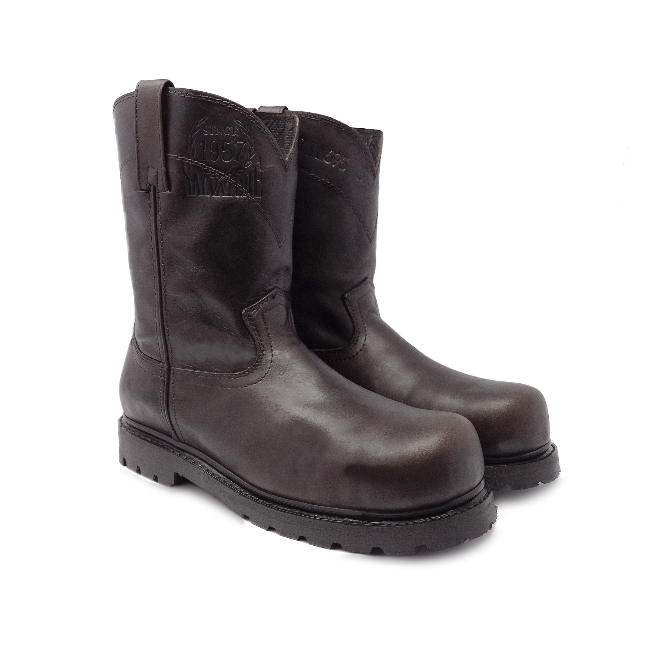 Bota Industrial De Seguridad Salvatore En Piel Vacuno Goodyear Welt.