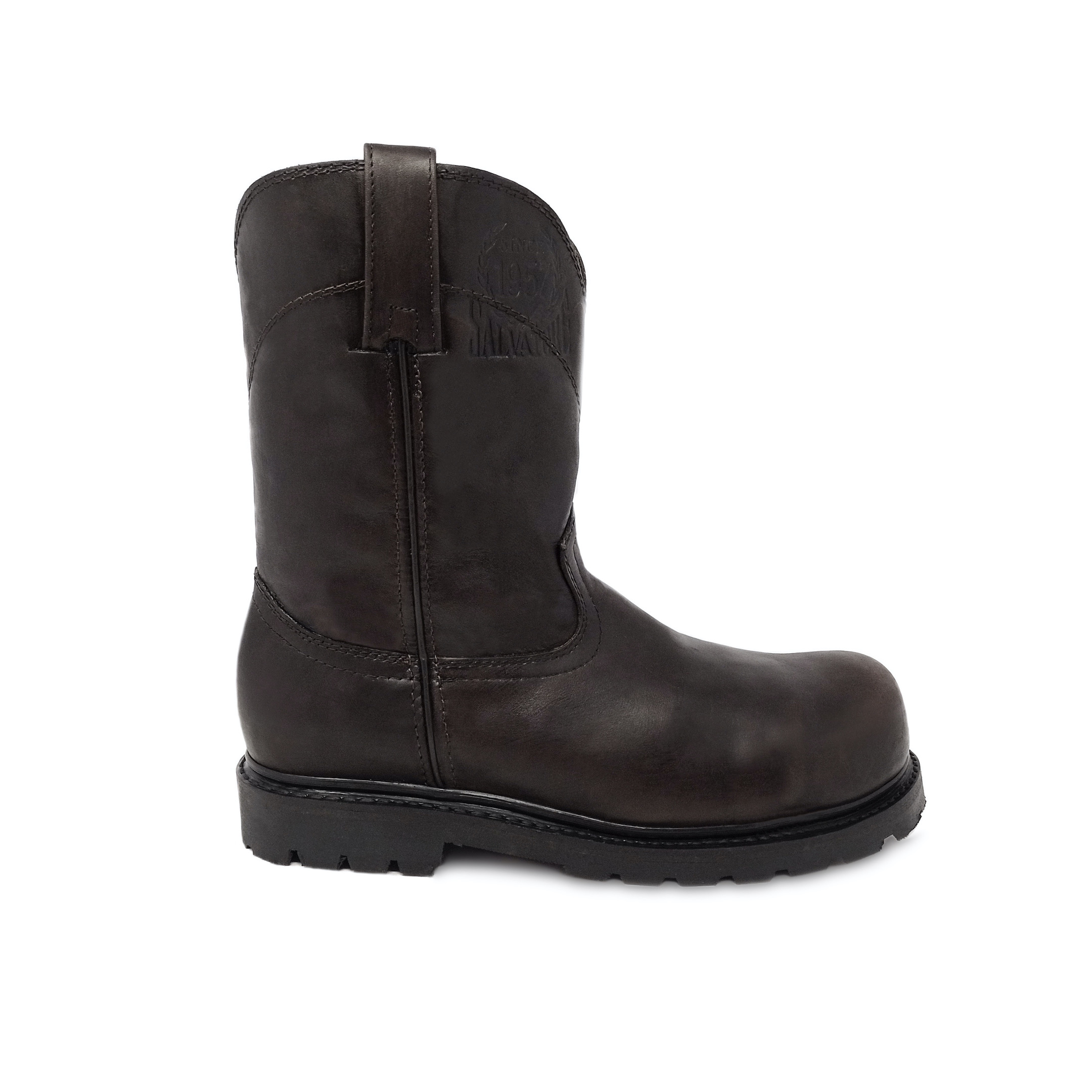 Bota Industrial De Seguridad Salvatore En Piel Vacuno Goodyear Welt.
