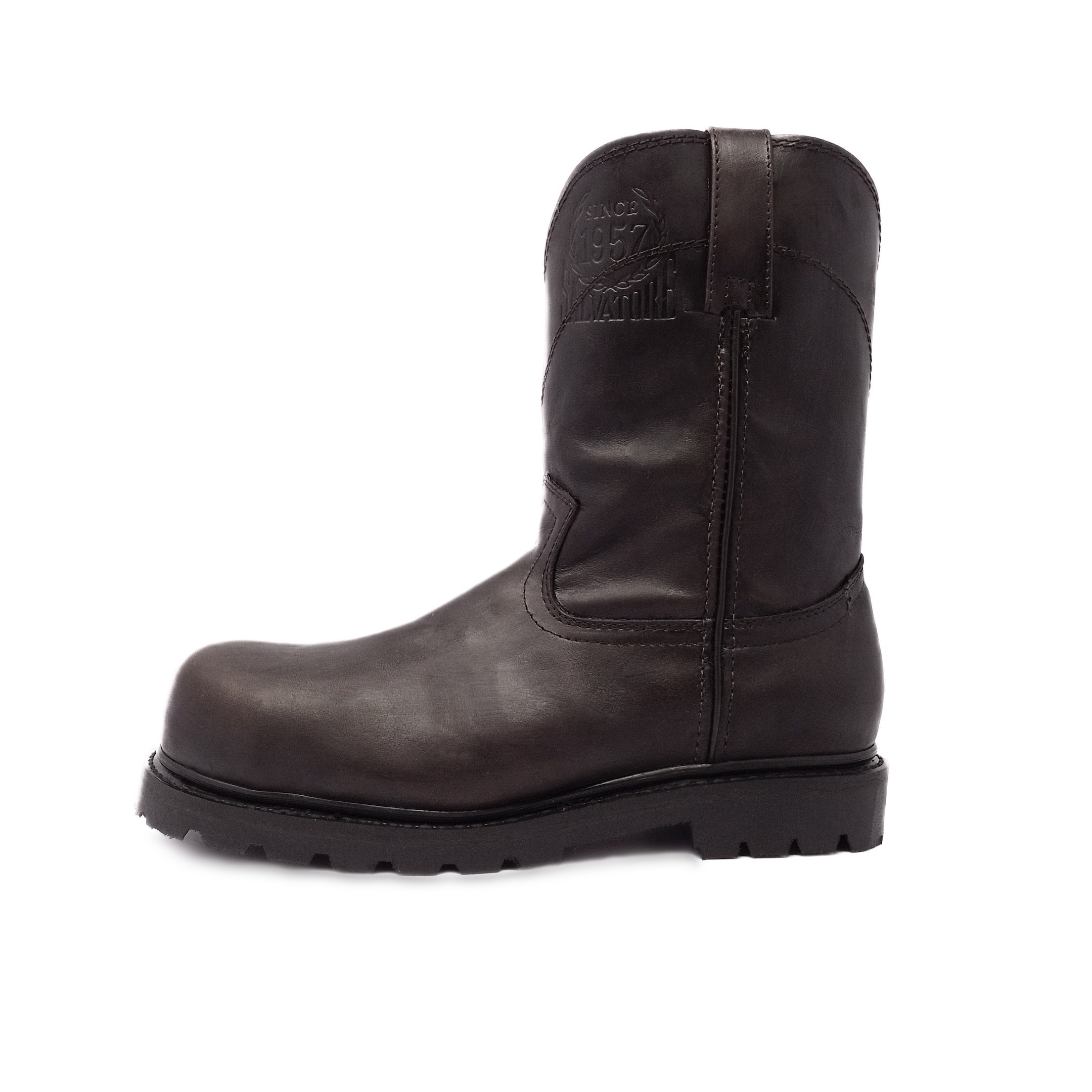 Bota Industrial De Seguridad Salvatore En Piel Vacuno Goodyear Welt.