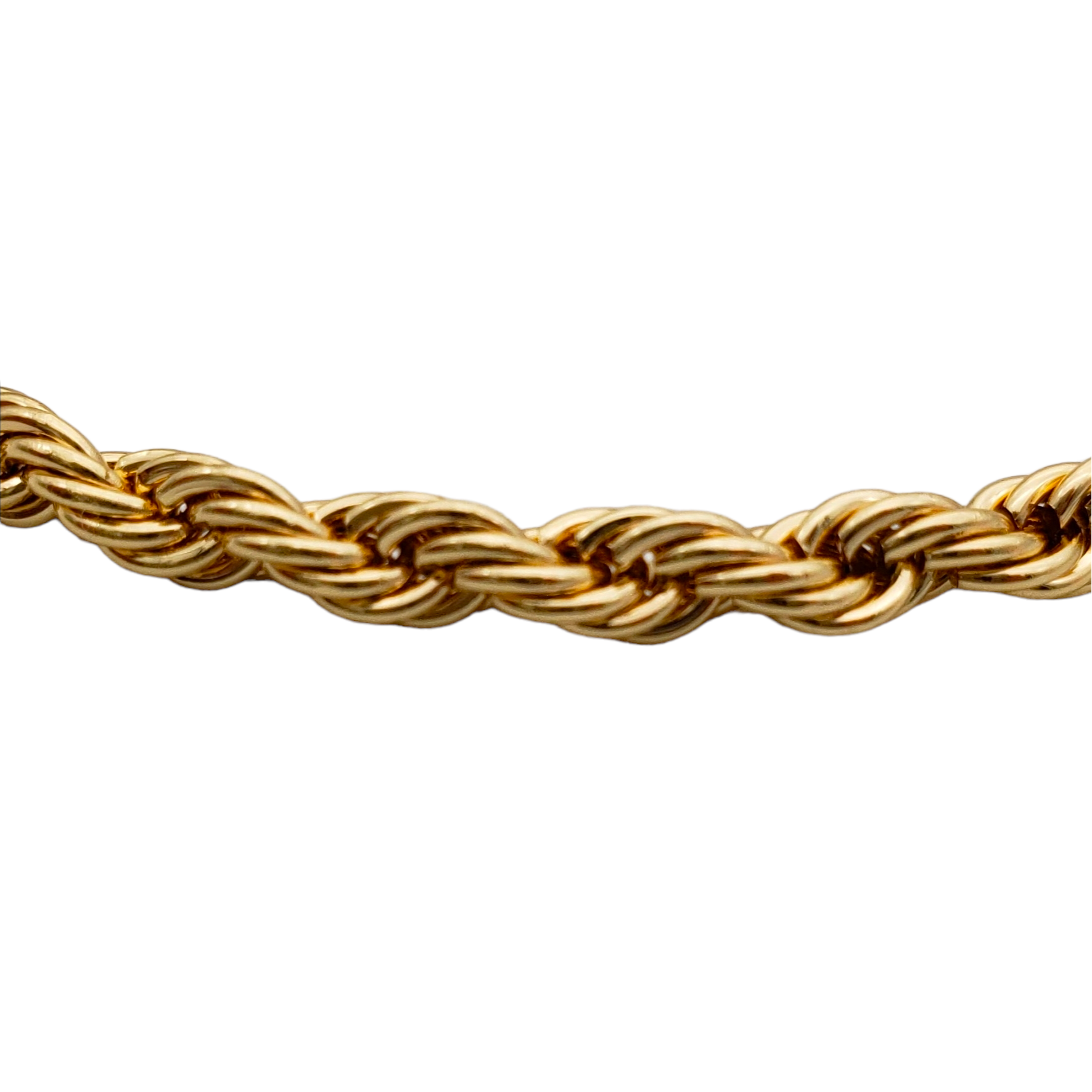 Pulsera torzal en chapa de oro