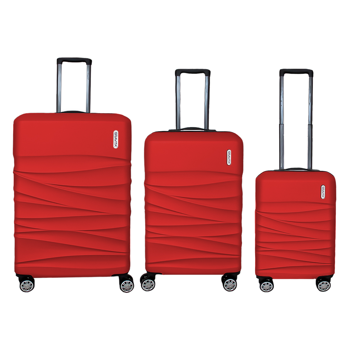 Juego De 3 Maletas Rigidas Con Ruedas 360 Marca Gravita