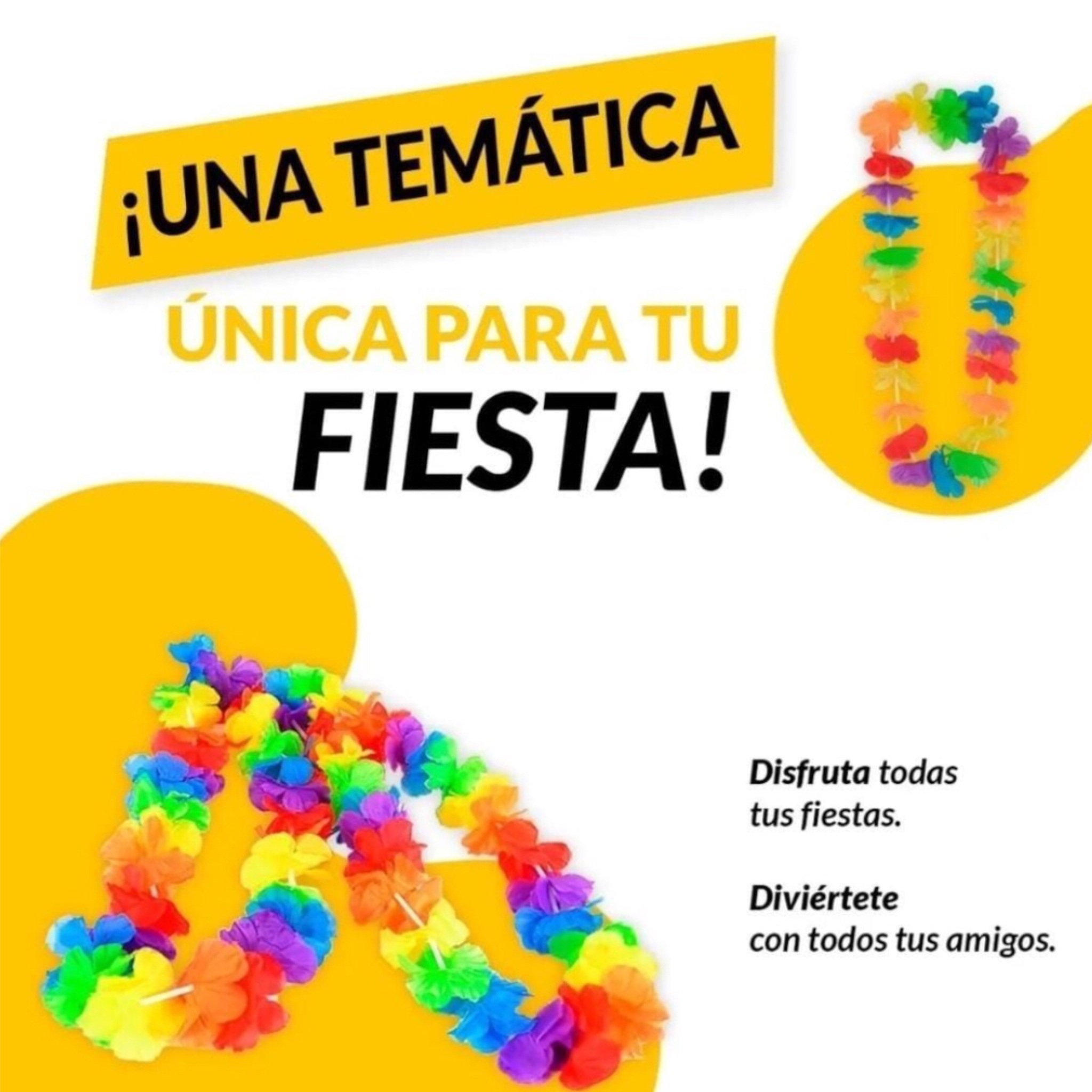 12 Collares Hawaianos Fiestas Disfraz