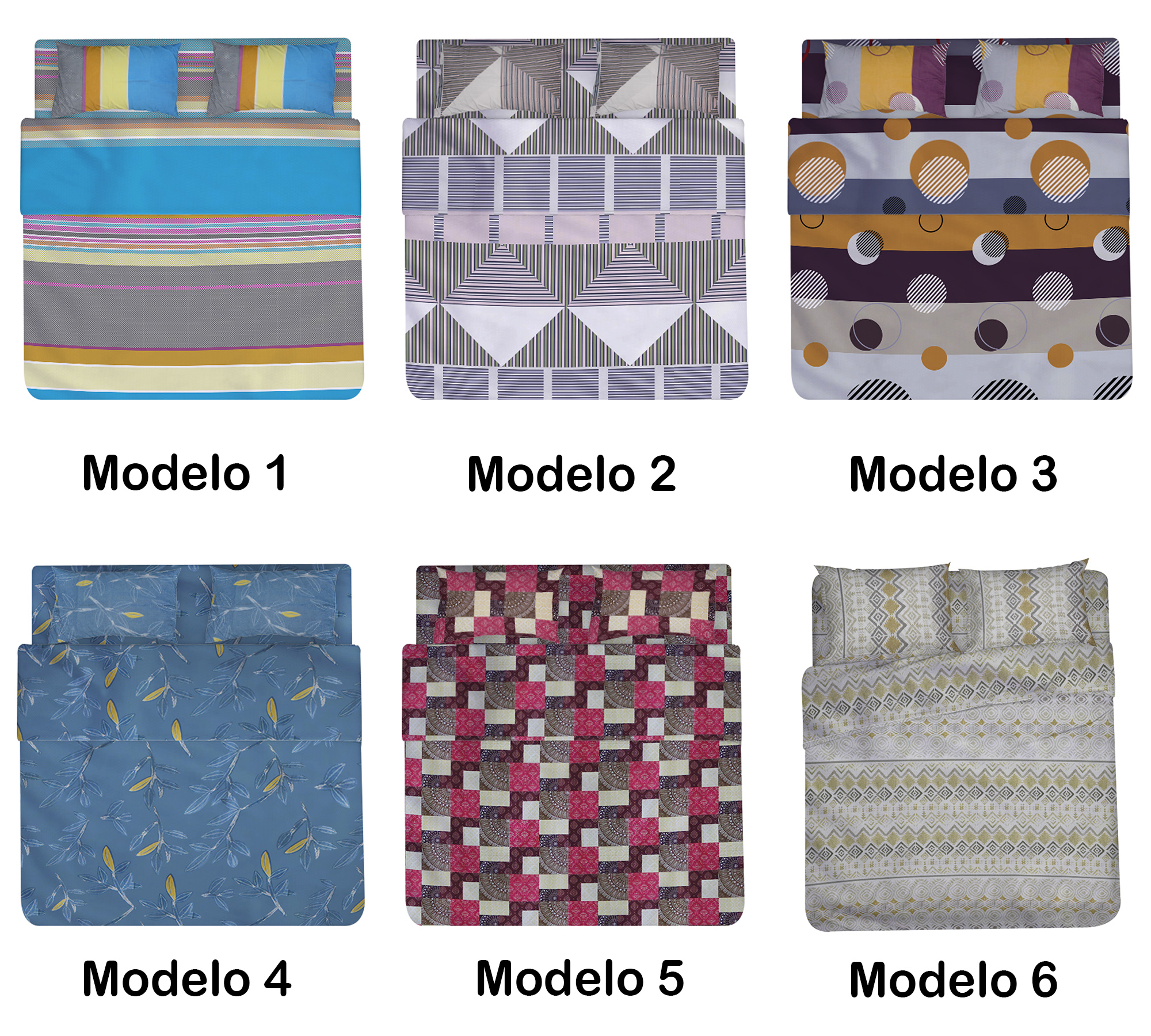 Juego De Sabanas Queen Size Estampadas De Microfibra De Poliester 4 Piezas Diseño Elegante Amplias Textura Suave