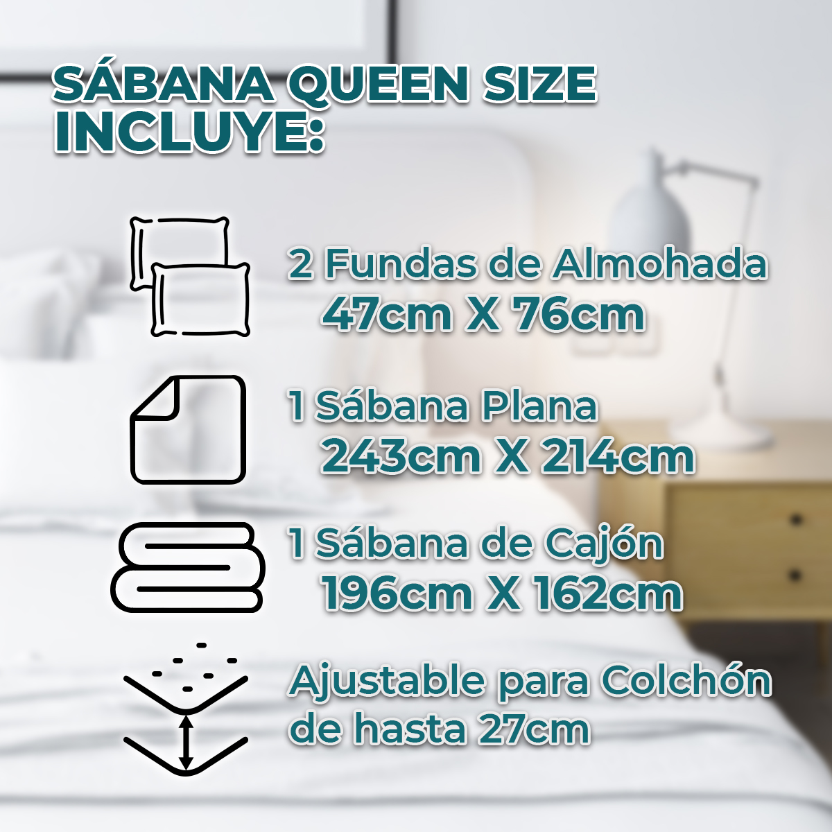 Juego De Sabanas Queen Size Estampadas De Microfibra De Poliester 4 Piezas Diseño Elegante Amplias Textura Suave