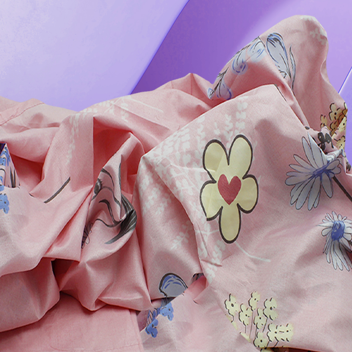 Juego De Sabanas Queen Size Estampadas De Microfibra De Poliester 4 Piezas Diseño Elegante Amplias Textura Suave