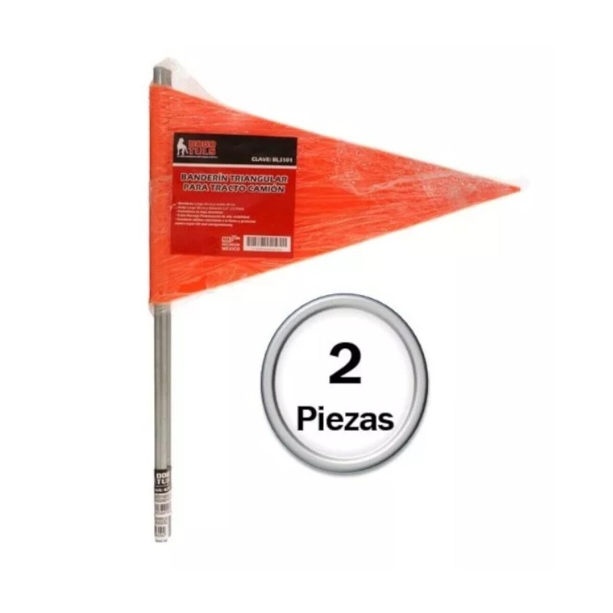 2 Banderines Triangular Para Tracto Camion