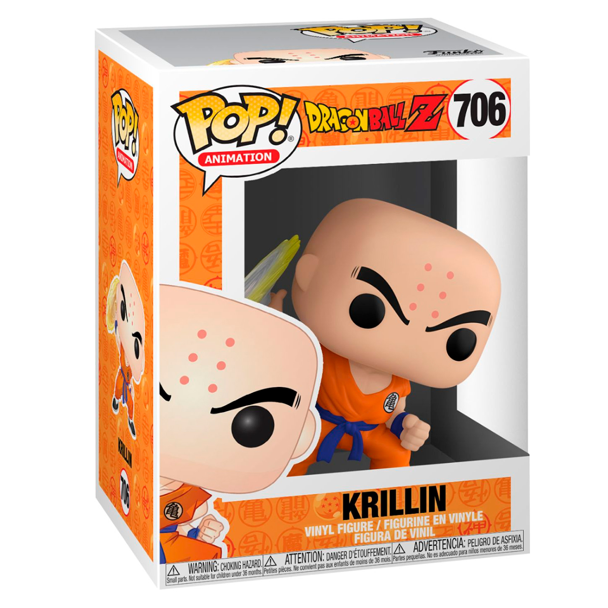 Funko Pop Krillin Disco Destructor #706 Dragon Ball Z Anime Figura Original