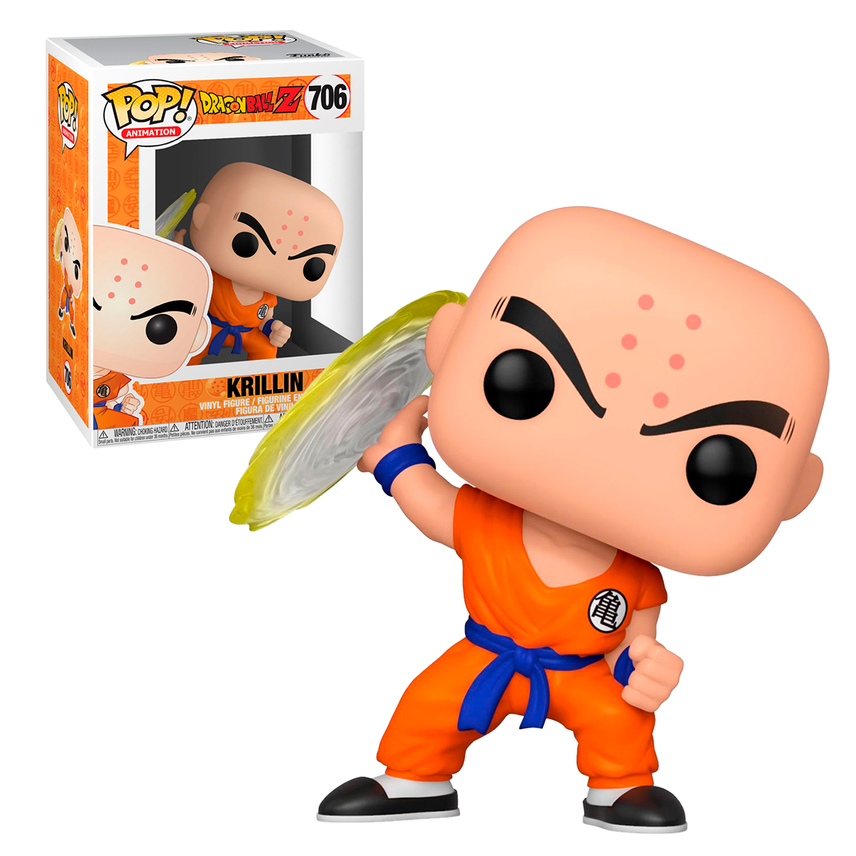 Funko Pop Krillin Disco Destructor #706 Dragon Ball Z Anime Figura Original
