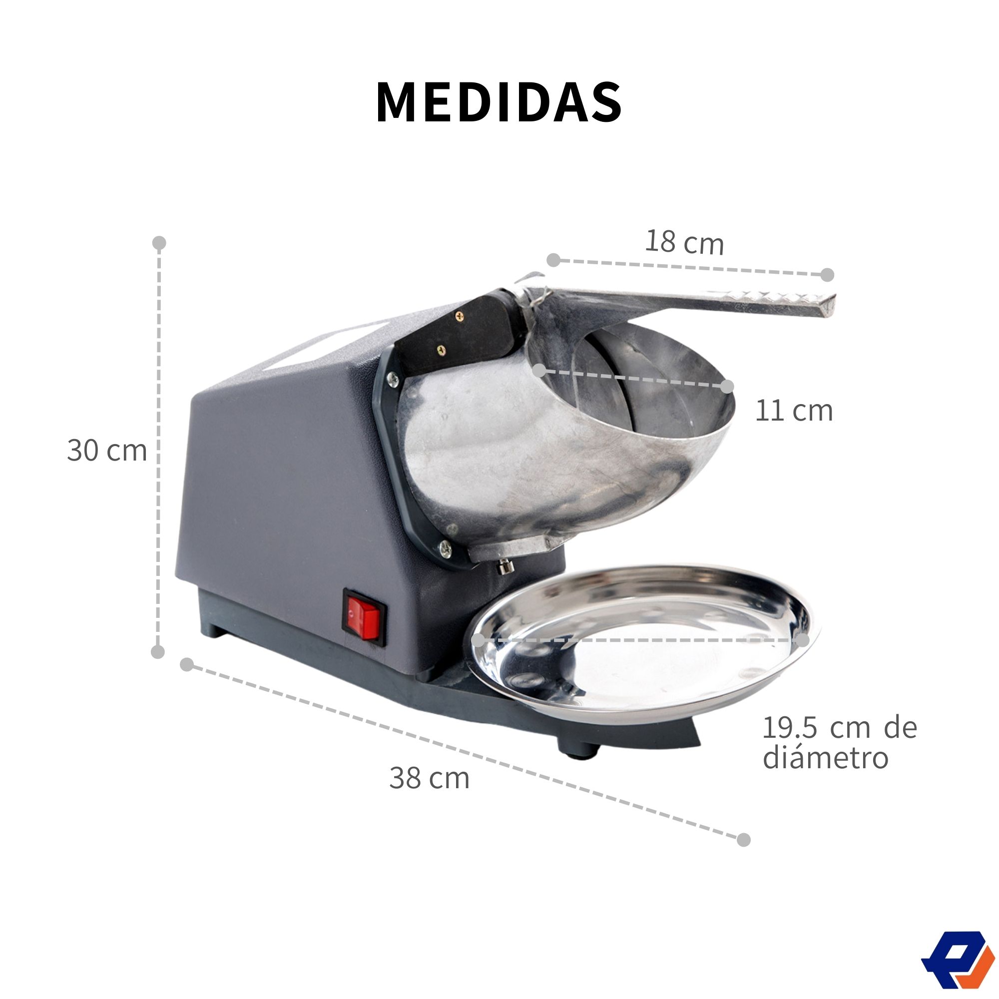 Máquina para triturar hielo 64.86 kg por Hora para uso doméstico y comercial