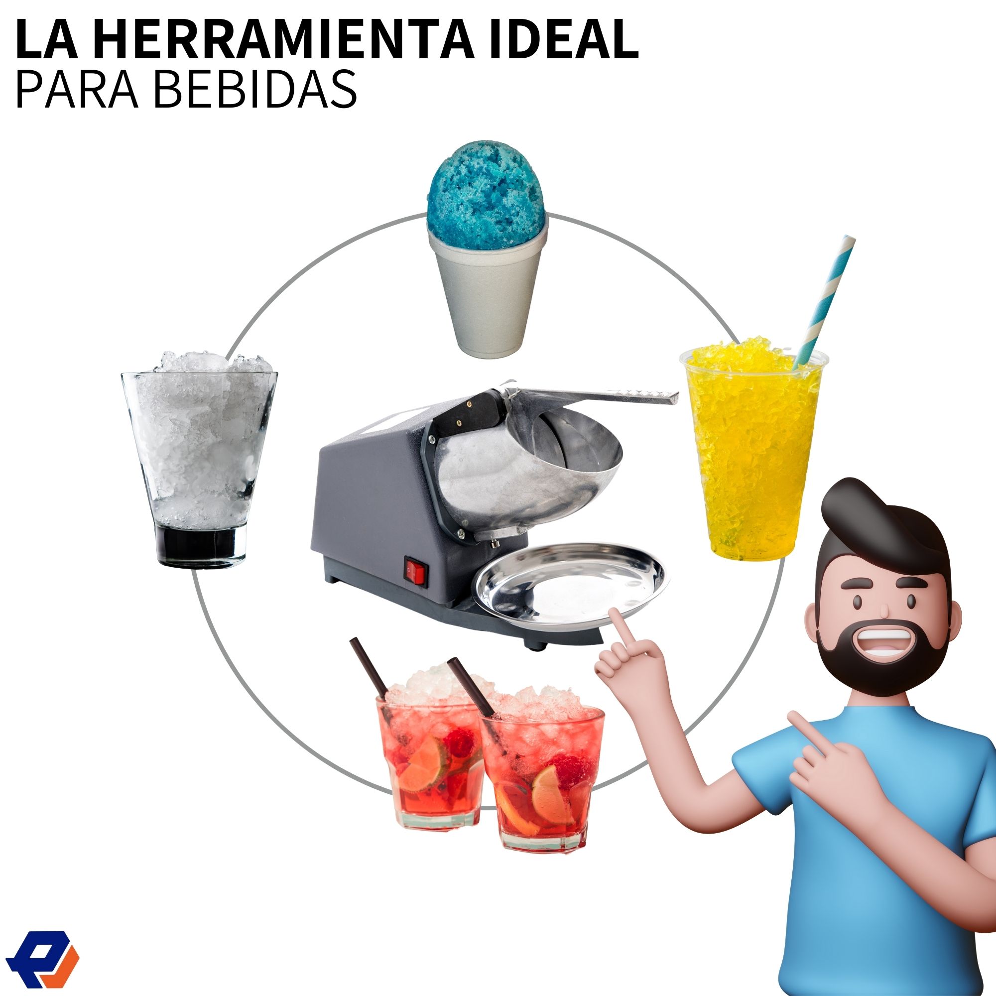Máquina para triturar hielo 64.86 kg por Hora para uso doméstico y comercial