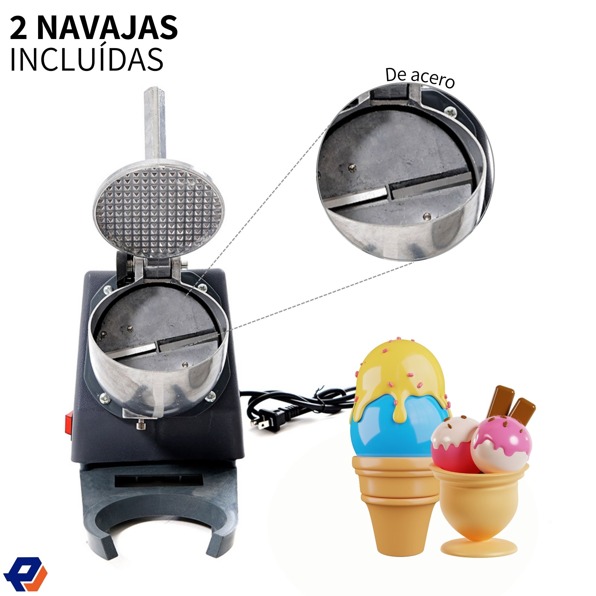 Máquina para triturar hielo 64.86 kg por Hora para uso doméstico y comercial