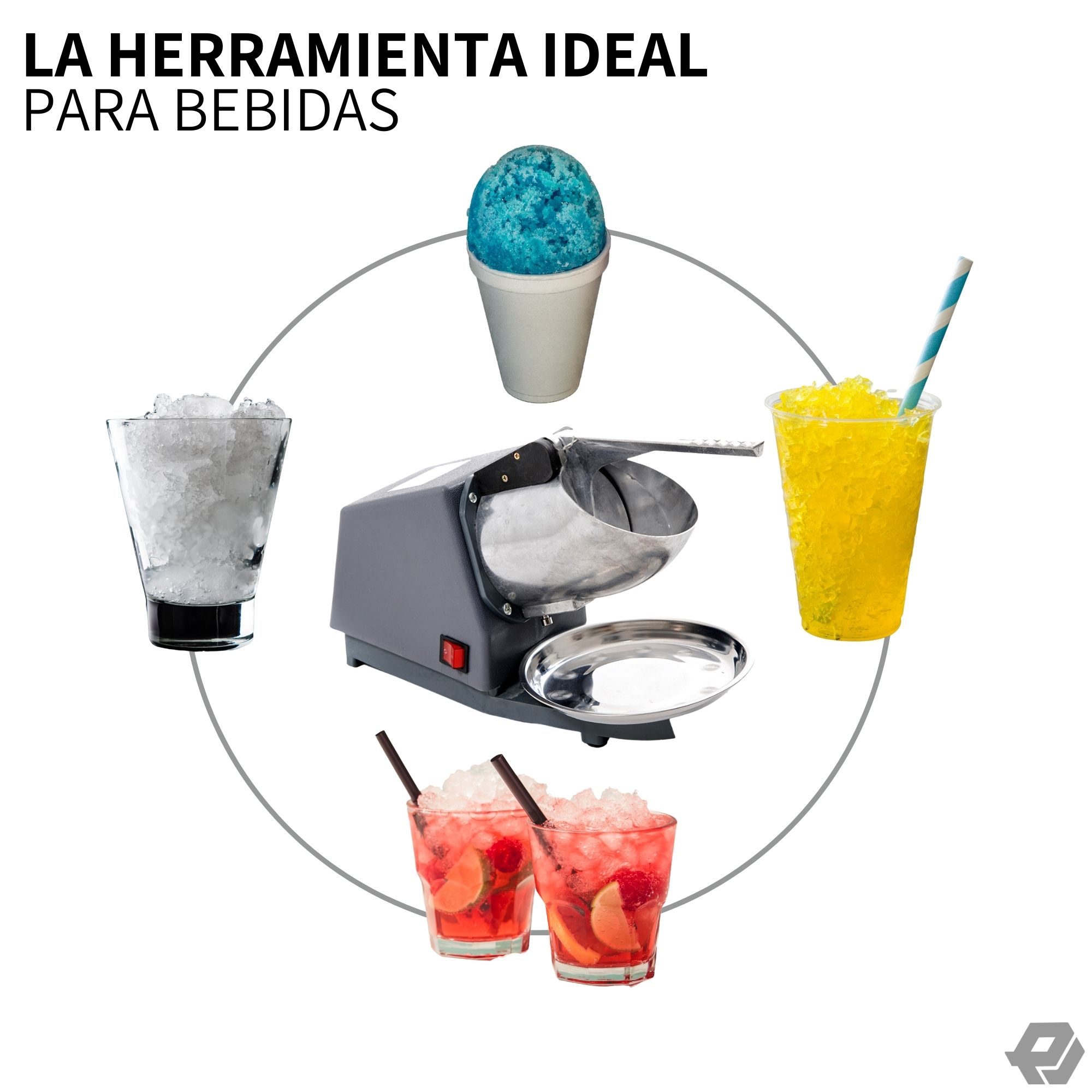 Máquina para triturar hielo 64.86 kg por Hora para uso doméstico y comercial