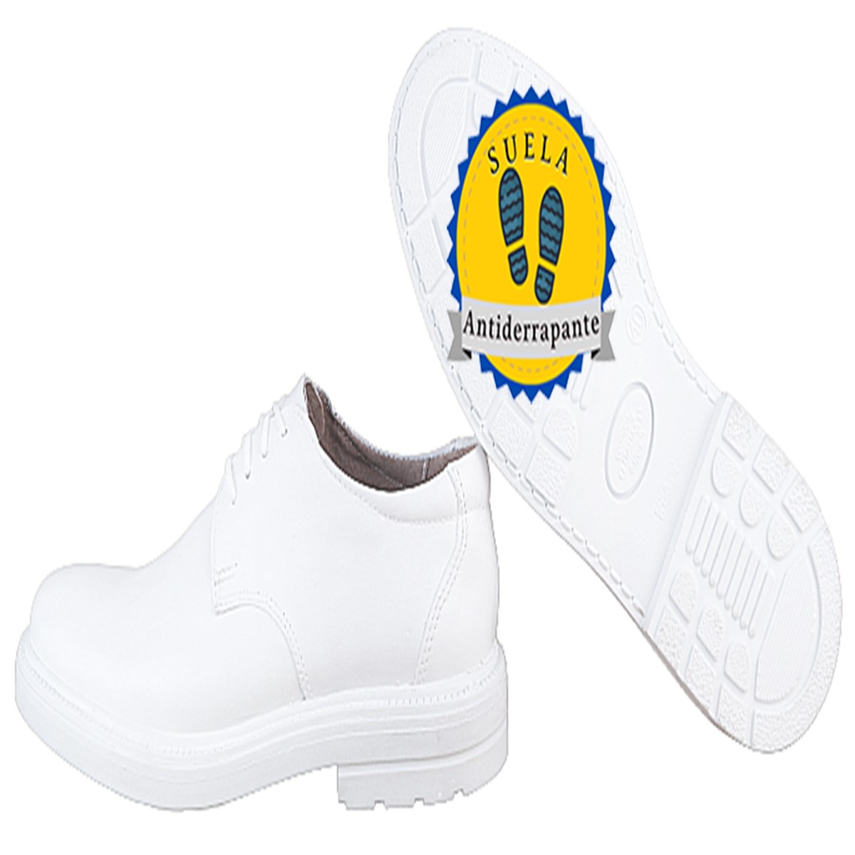 Zapato Médico Enfermero Clínico Doctor Chef Cómodo Piel 5015.