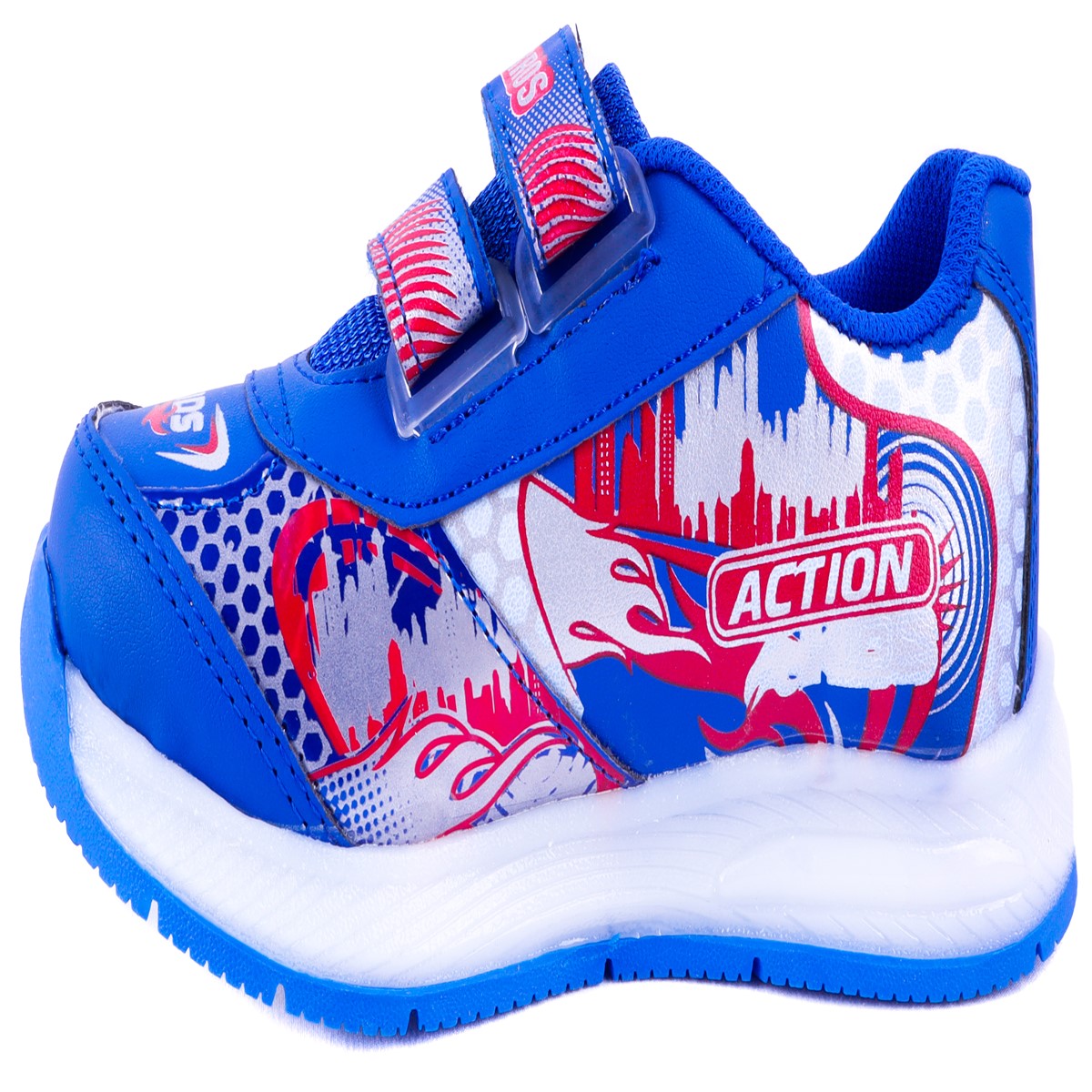 Tenis Niño Patrulla Canina Cachorros Luces Leds Azul 778-ar.