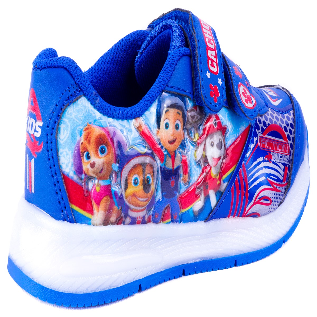 Tenis Niño Patrulla Canina Cachorros Luces Leds Azul 778-ar.